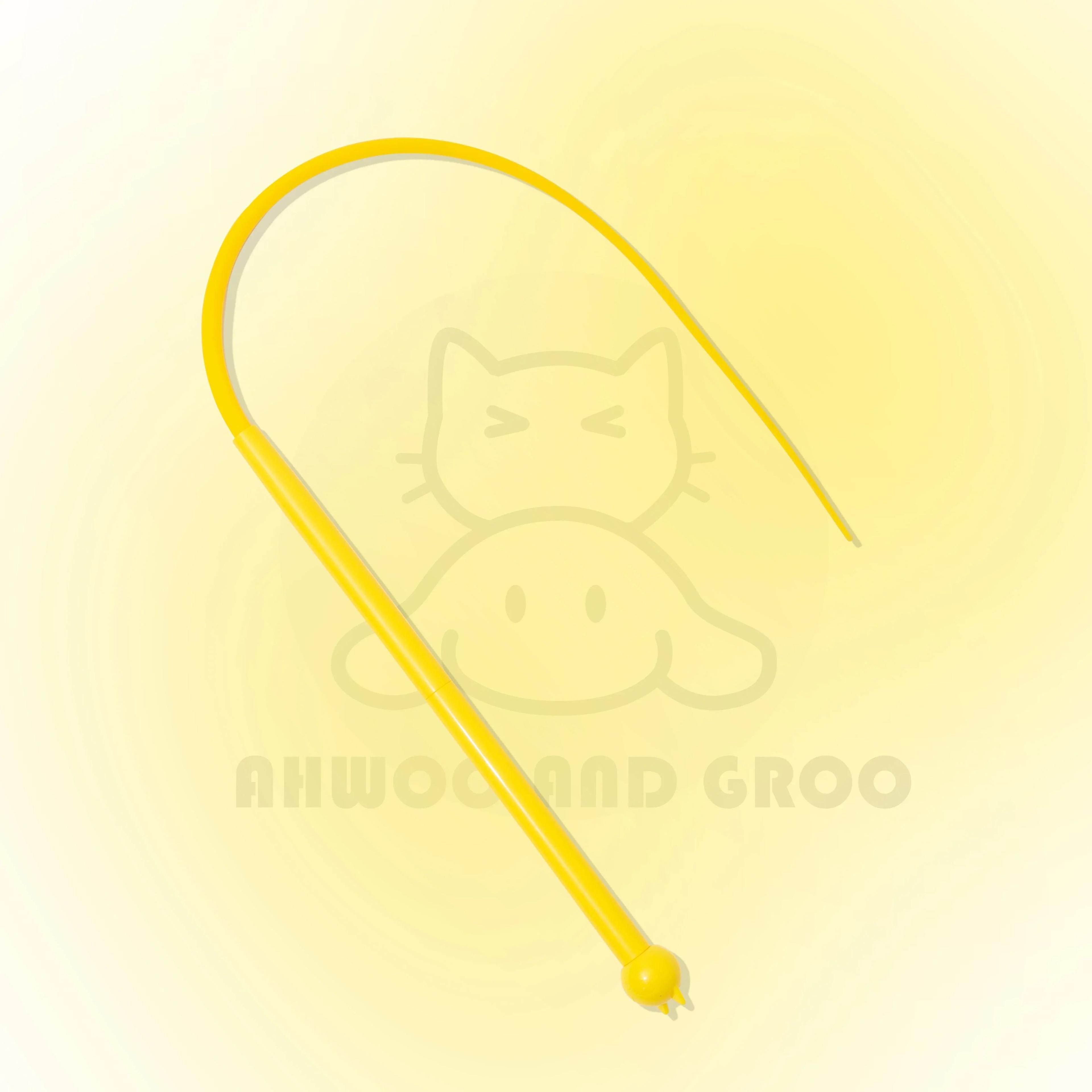 Macaron Mouse Tail Cat Wand Toy With Bell  Flexible Silicone Teaser Tail 7