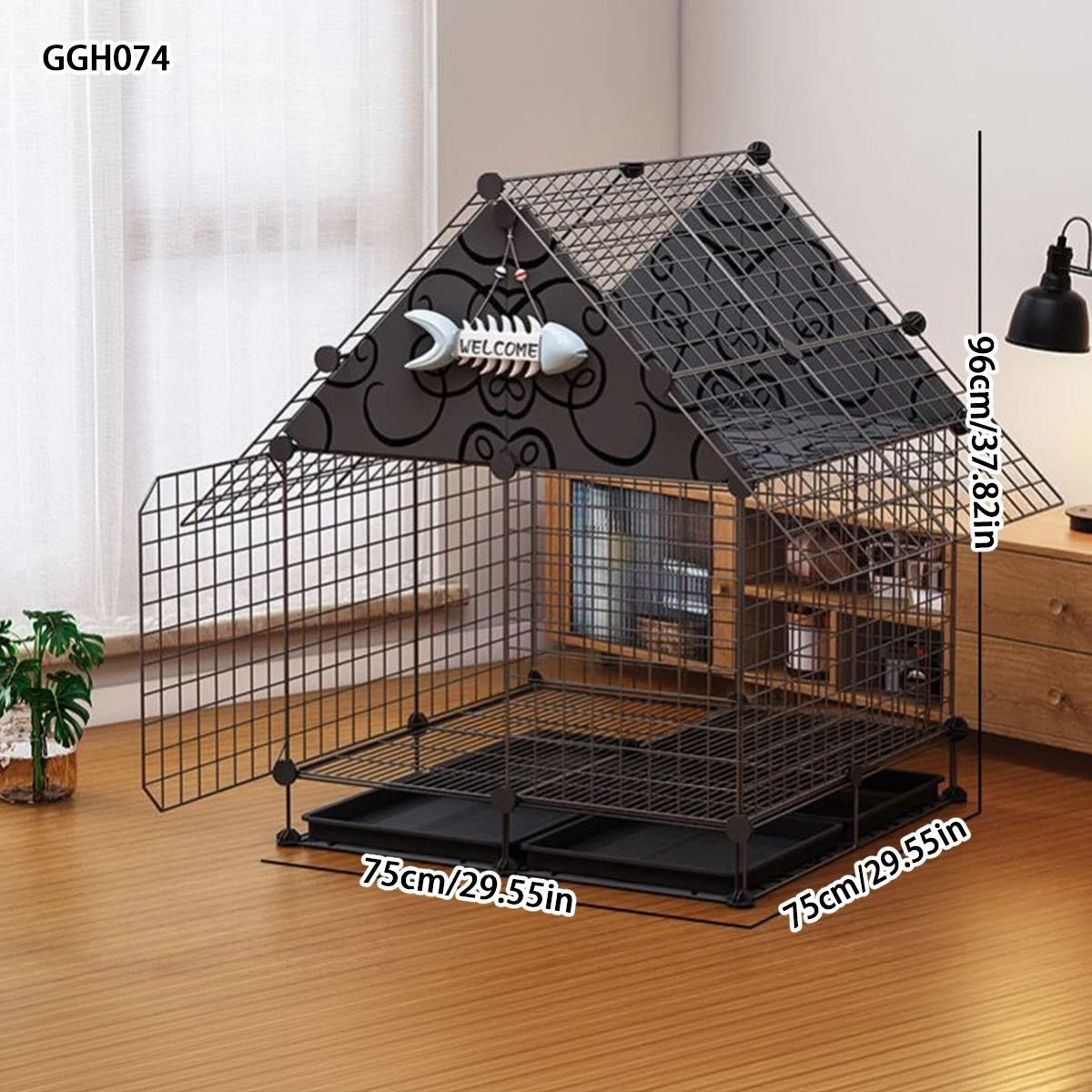 Luxury MultiLevel Cat Villa Cage With Climbing Frame  Resting Nest 14