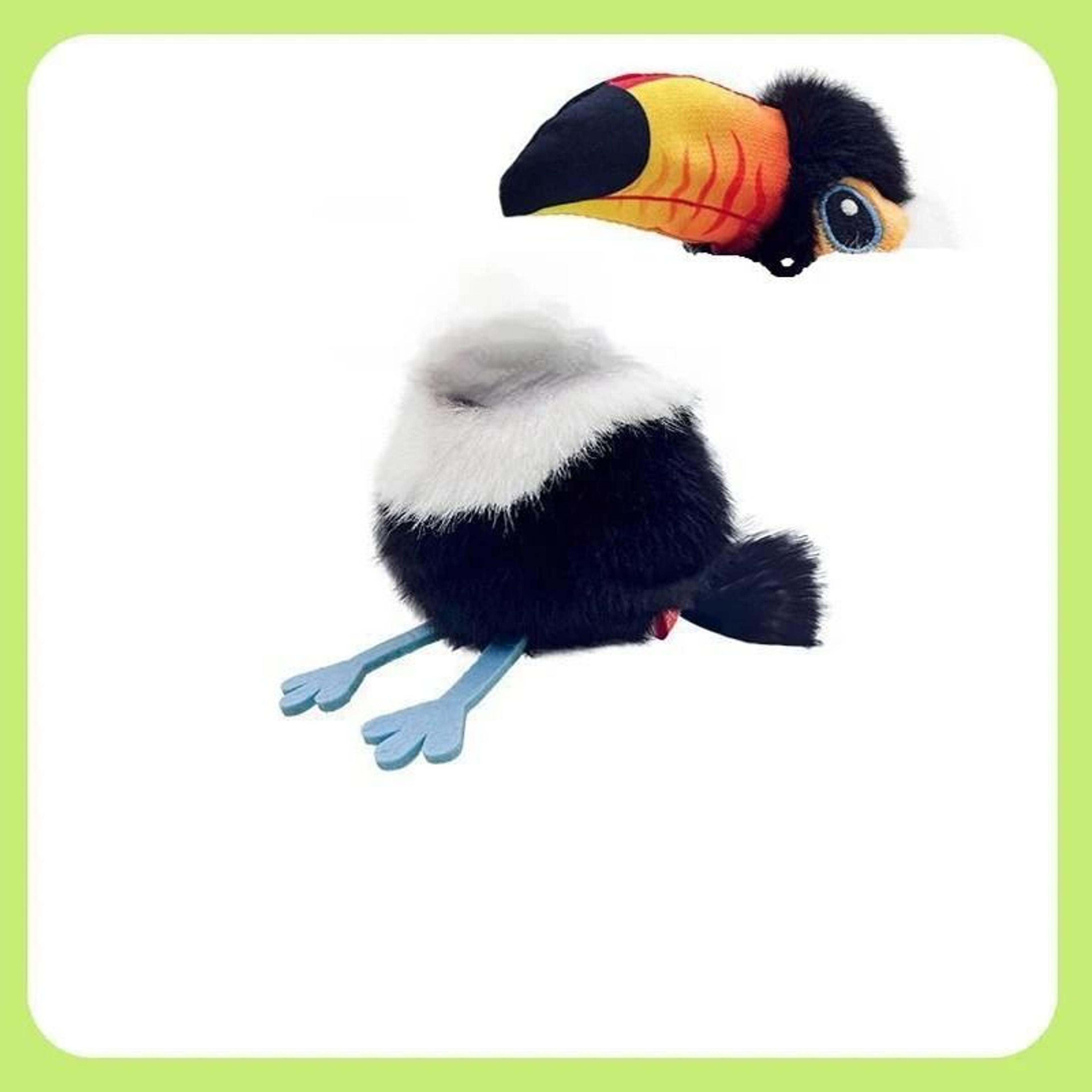 SkyFlutter Interactive Chirping Bird Cat Toy  USB Rechargeable TouchActivated Flying Bird For Indoo 7