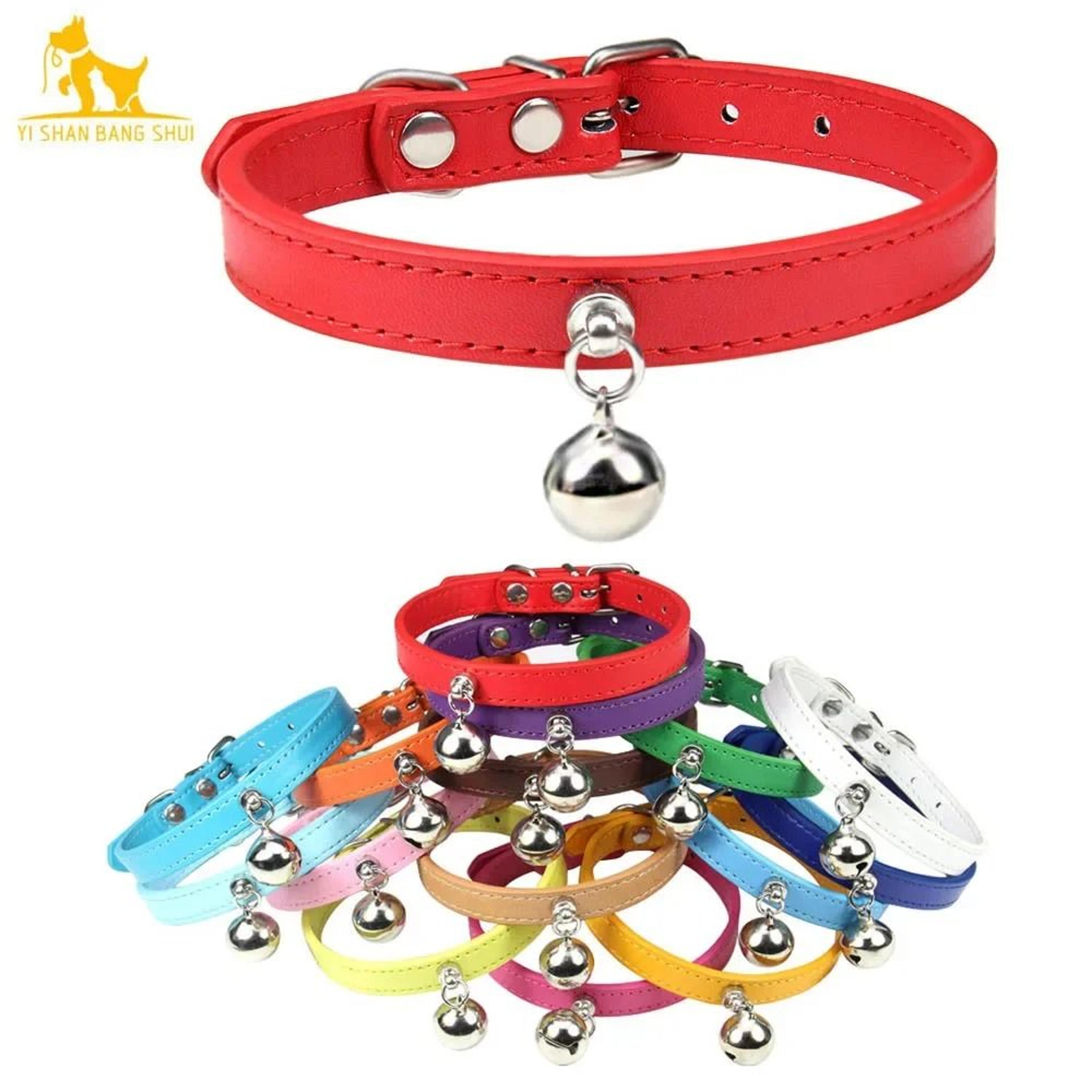 RainbowPaws Adjustable Safety Cat Collar With Bell For Kittens  Small Pets 1