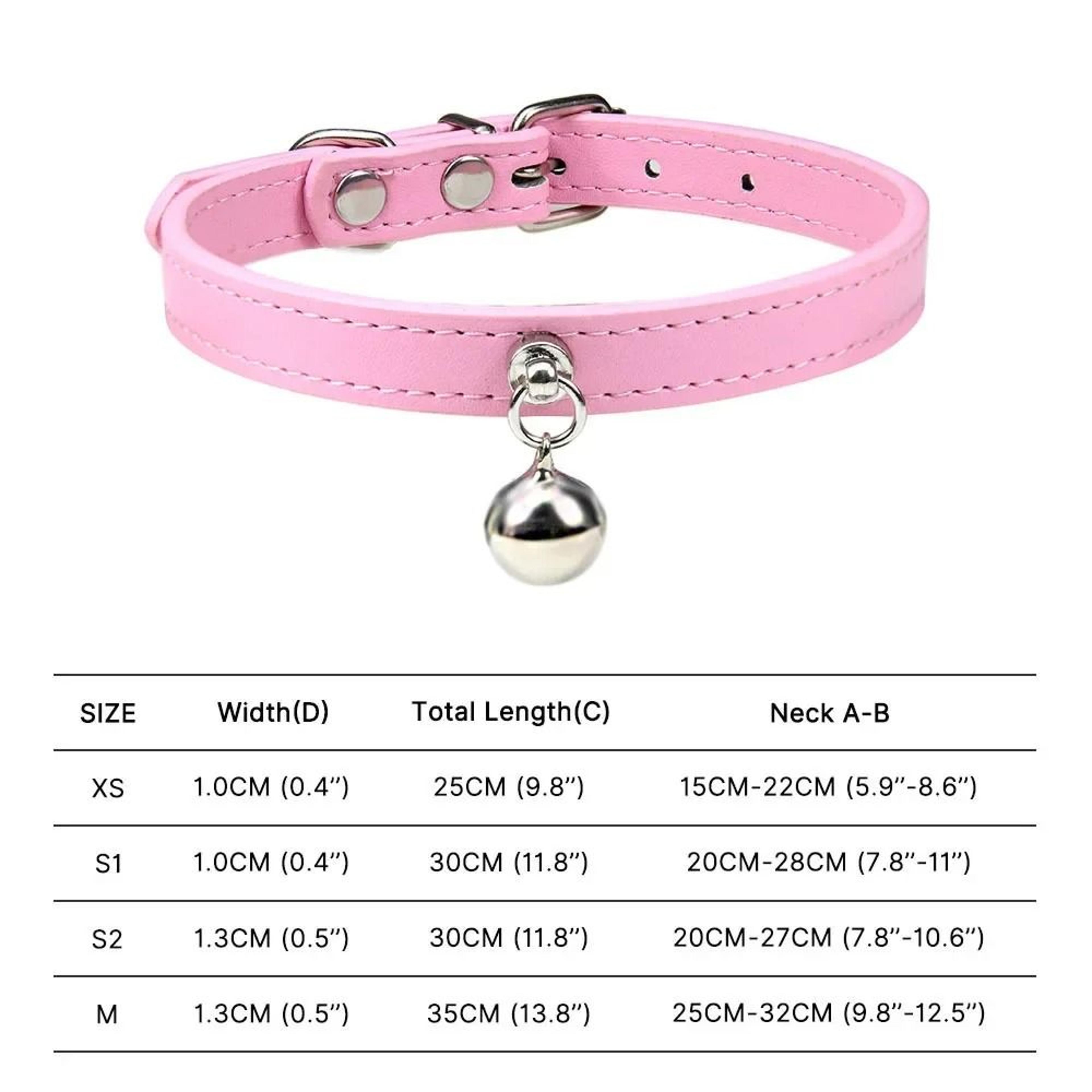 RainbowPaws Adjustable Safety Cat Collar With Bell For Kittens  Small Pets 14