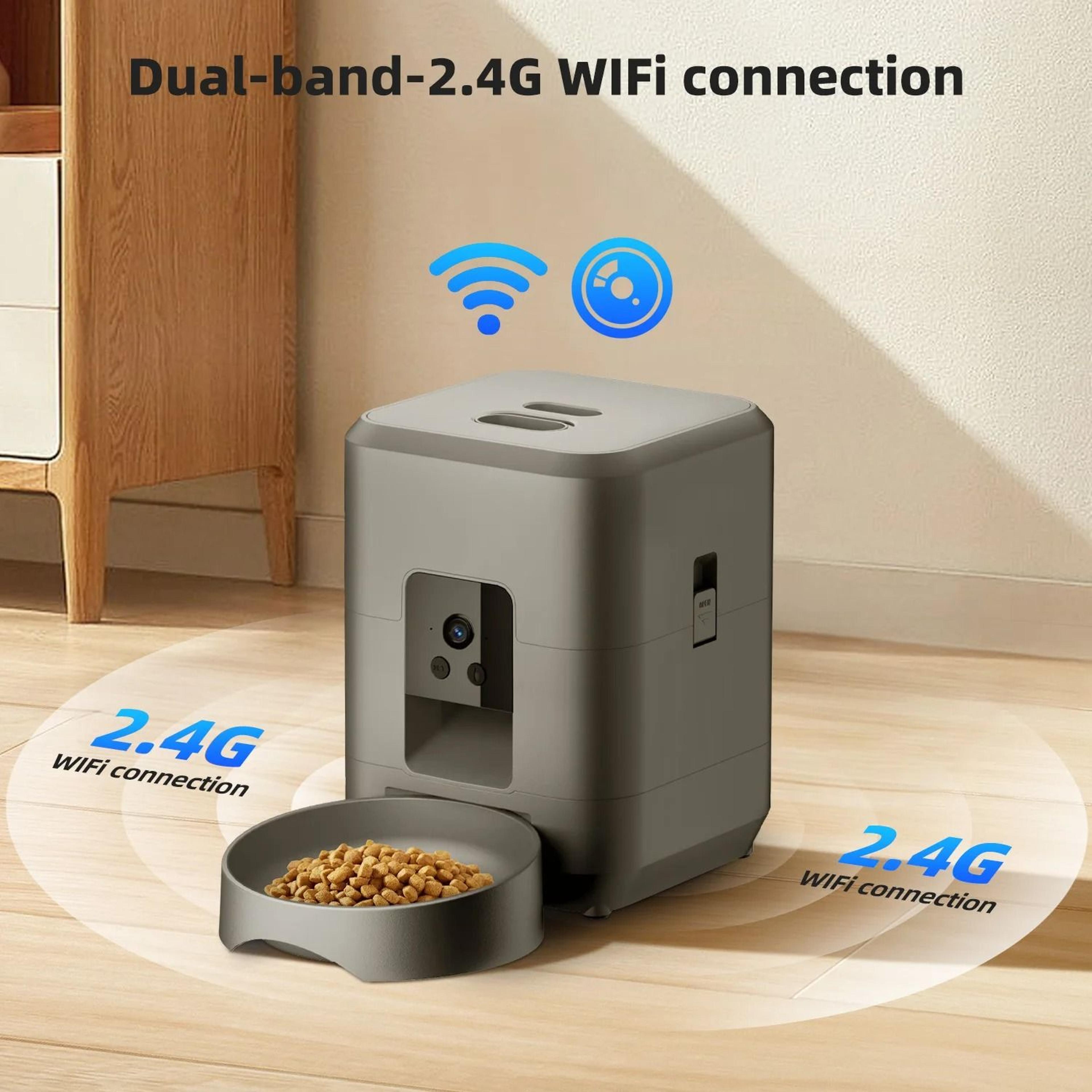 SmartServe 2L WiFi Automatic Pet Feeder With Camera For Cats  Dogs 3