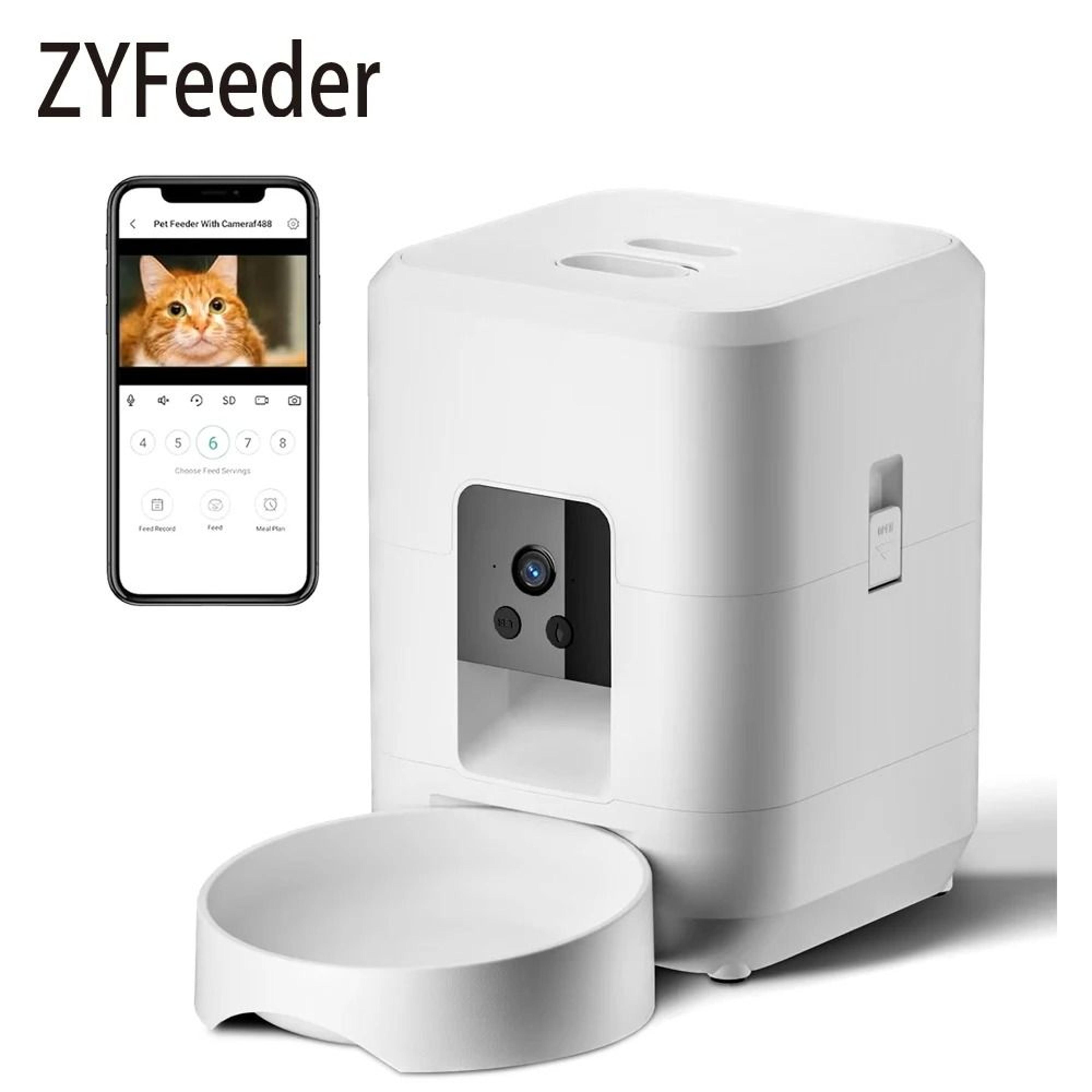 SmartServe 2L WiFi Automatic Pet Feeder With Camera For Cats  Dogs 6
