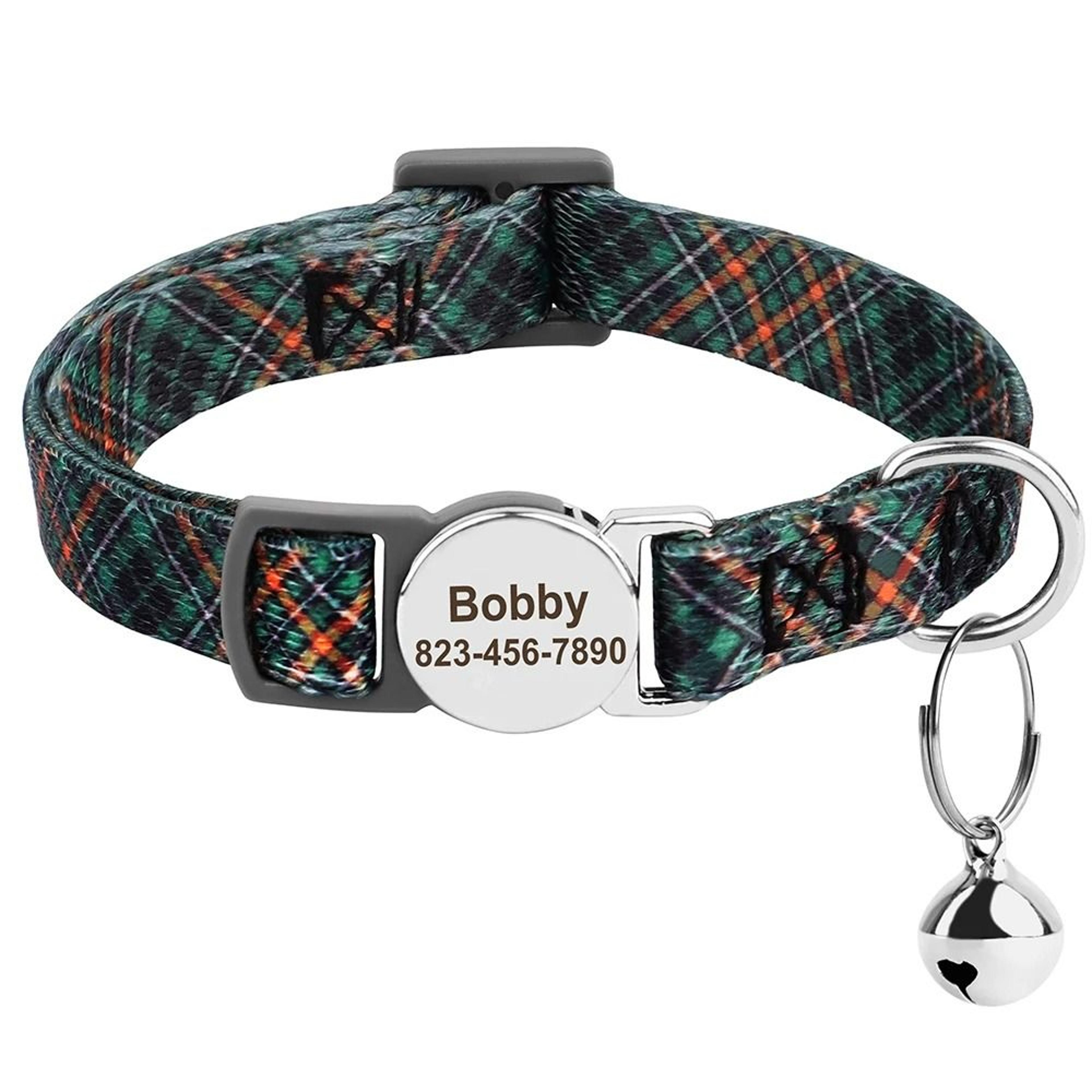 SafeTag Personalized Pet ID Collar With Bell For Cats  Small Dogs 7