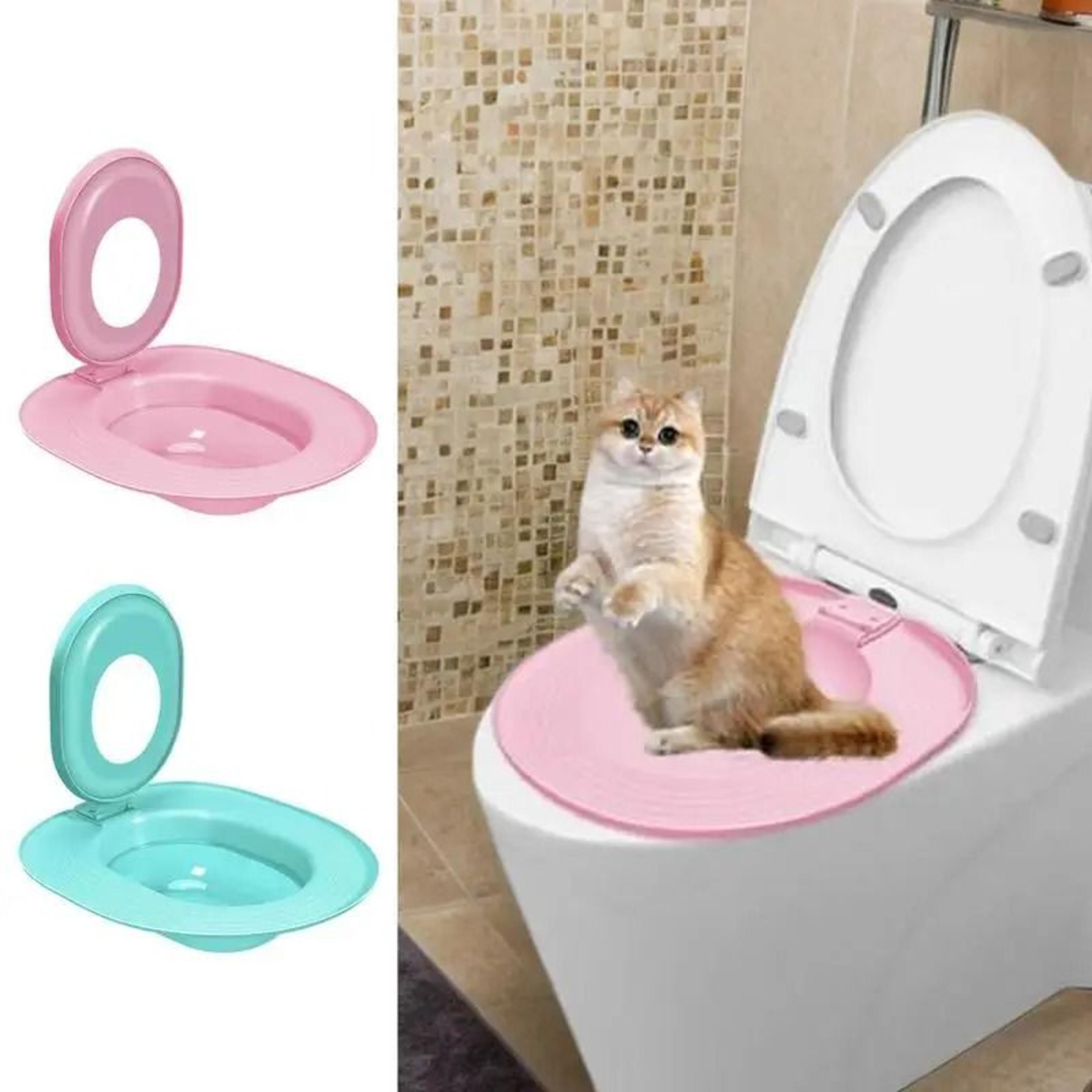 reusable cat toilet training seat system for litter-free potty training