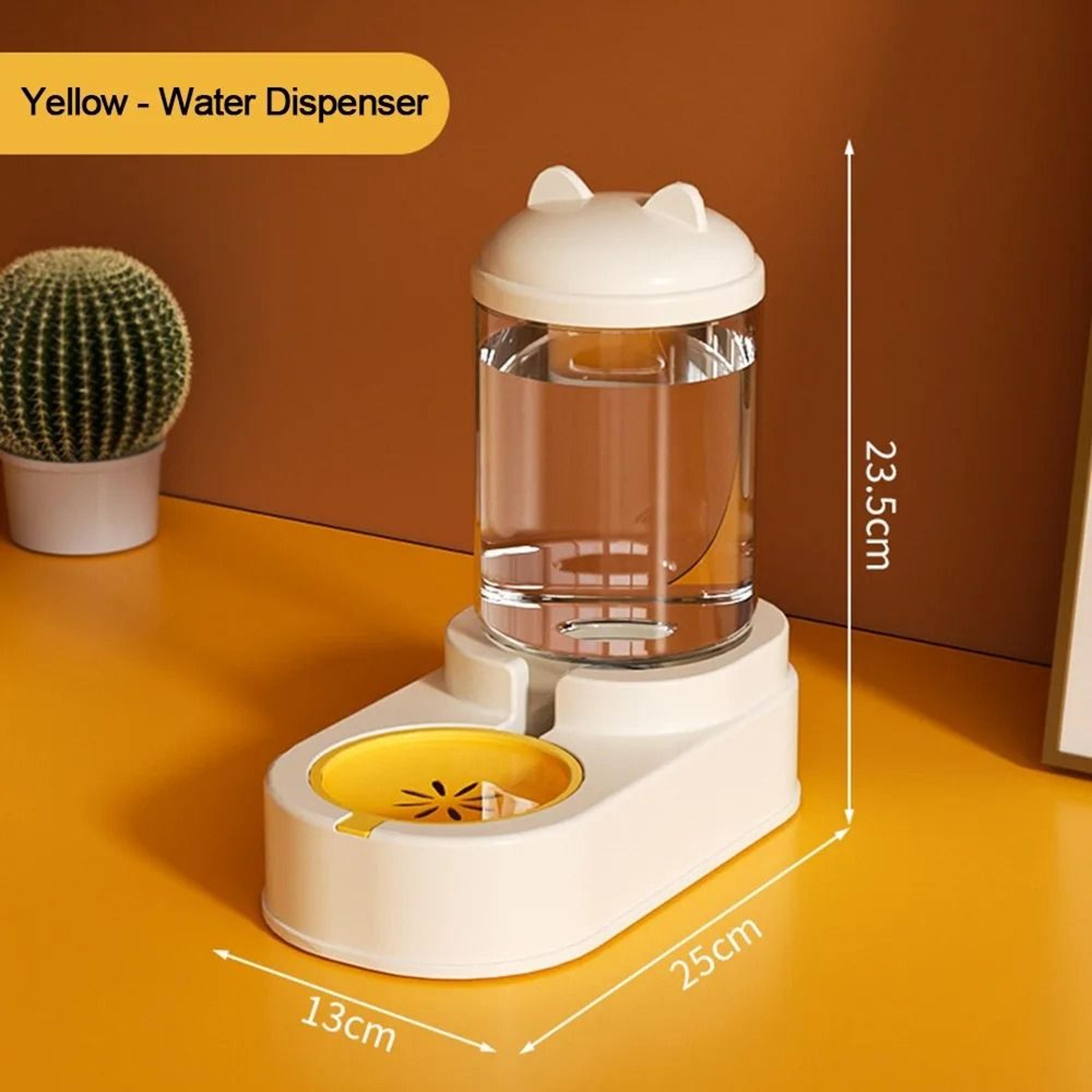 Cute CatShaped Automatic Pet Feeder  Water Dispenser Set 7