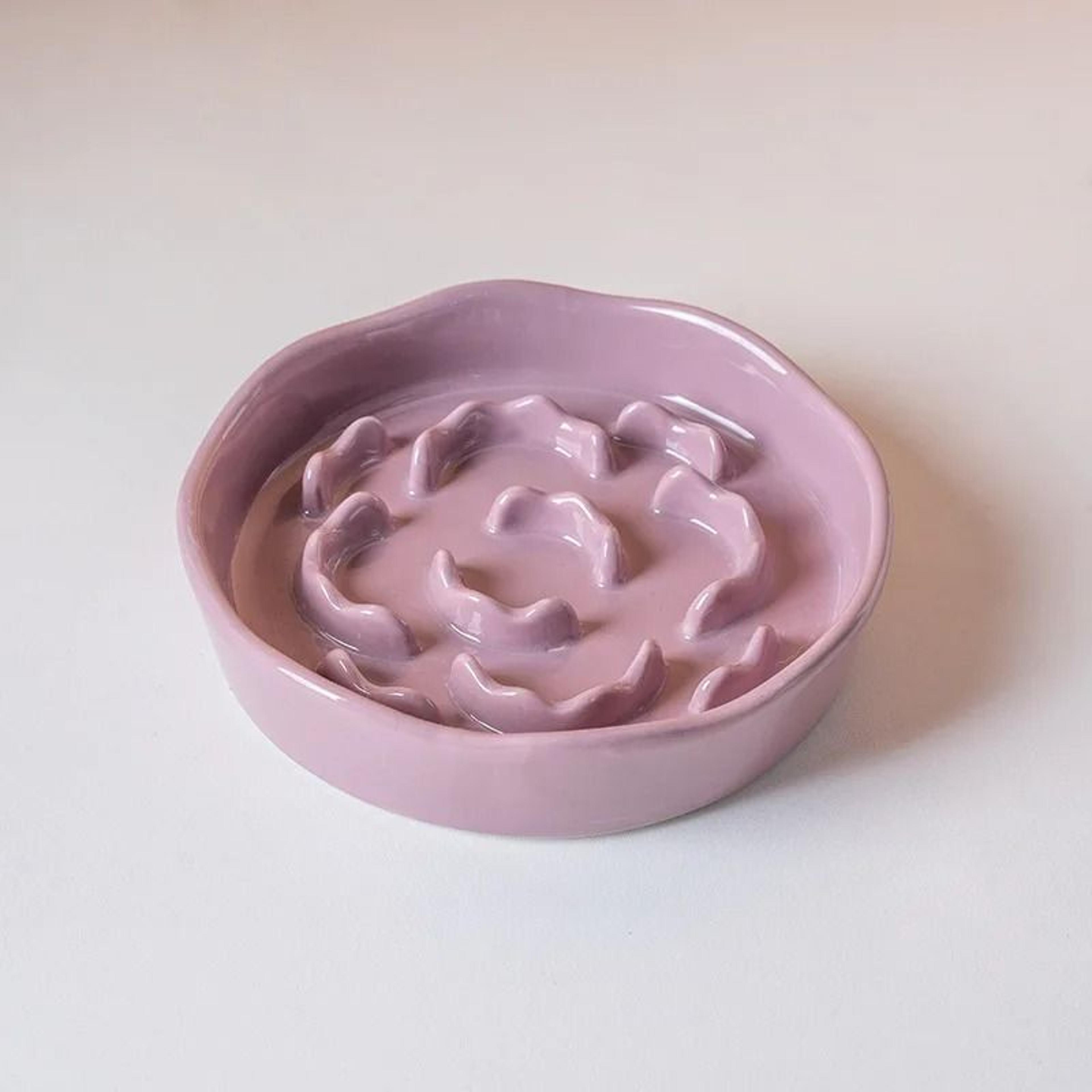 Elevated Ceramic Slow Feeder Cat Bowl For Healthy Eating  Neck Comfort 6