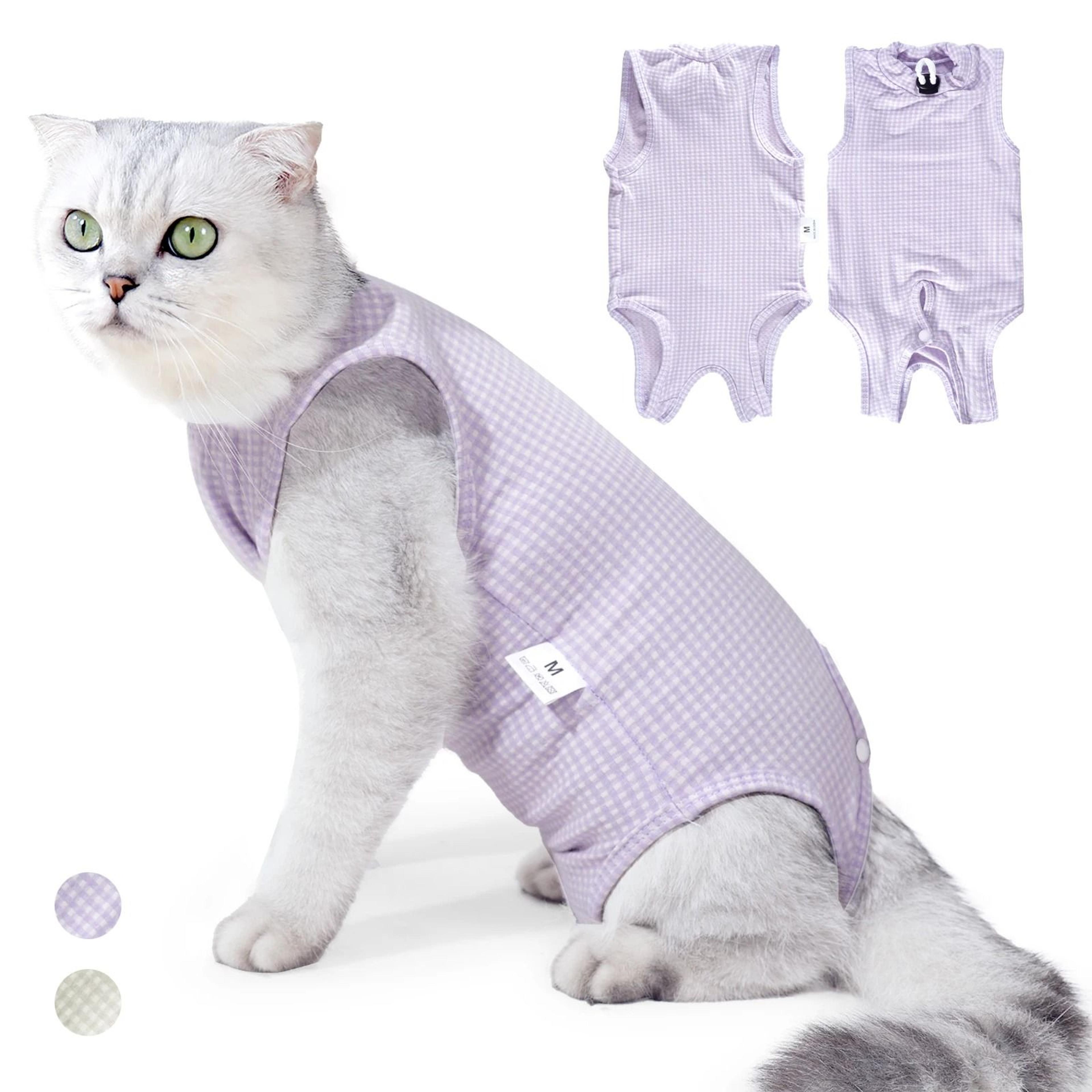 professional cat recovery suit soft surgical onesie for post-surgery healing