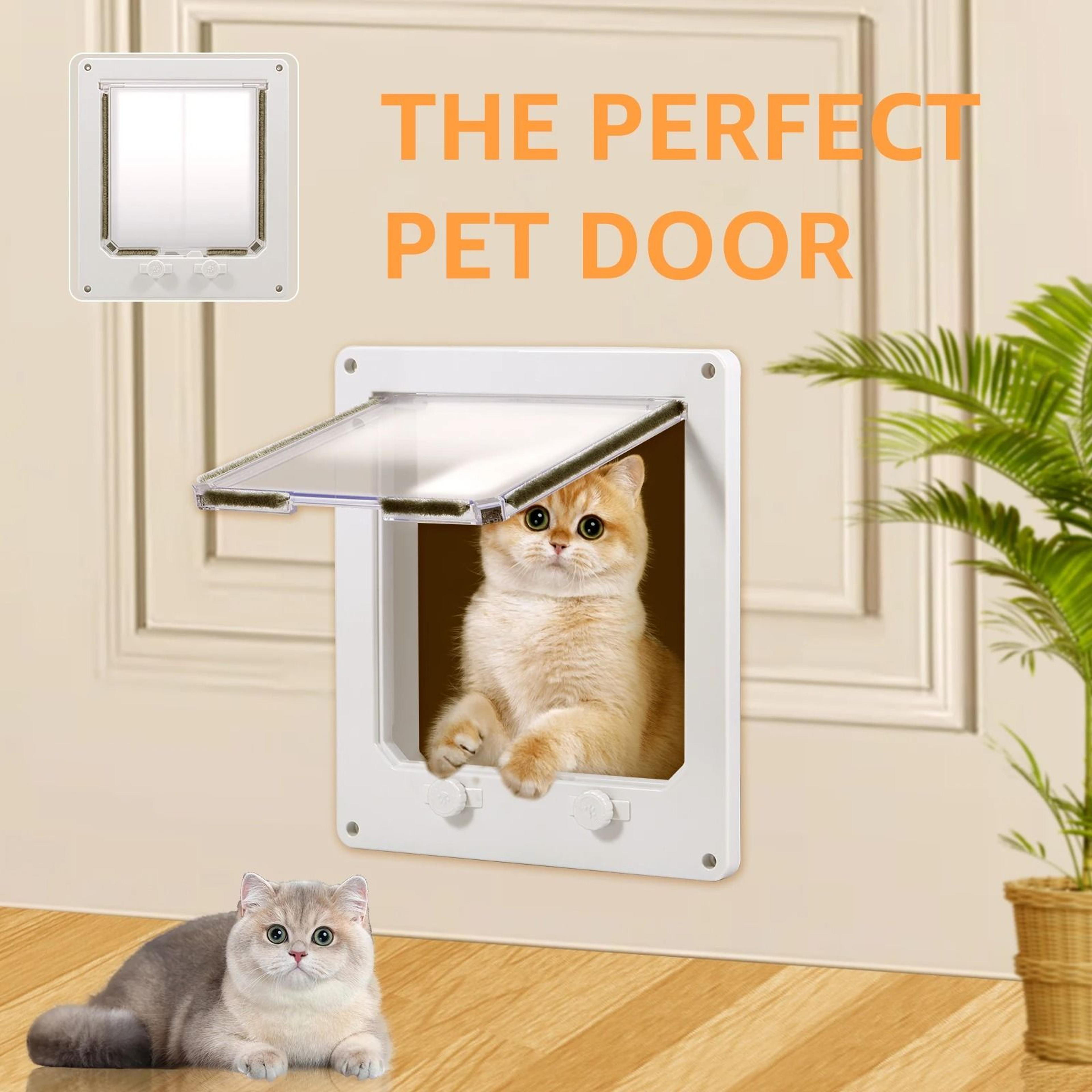 EasyPass 4Way Locking Interior Cat Door For Cats  Small Dogs 2