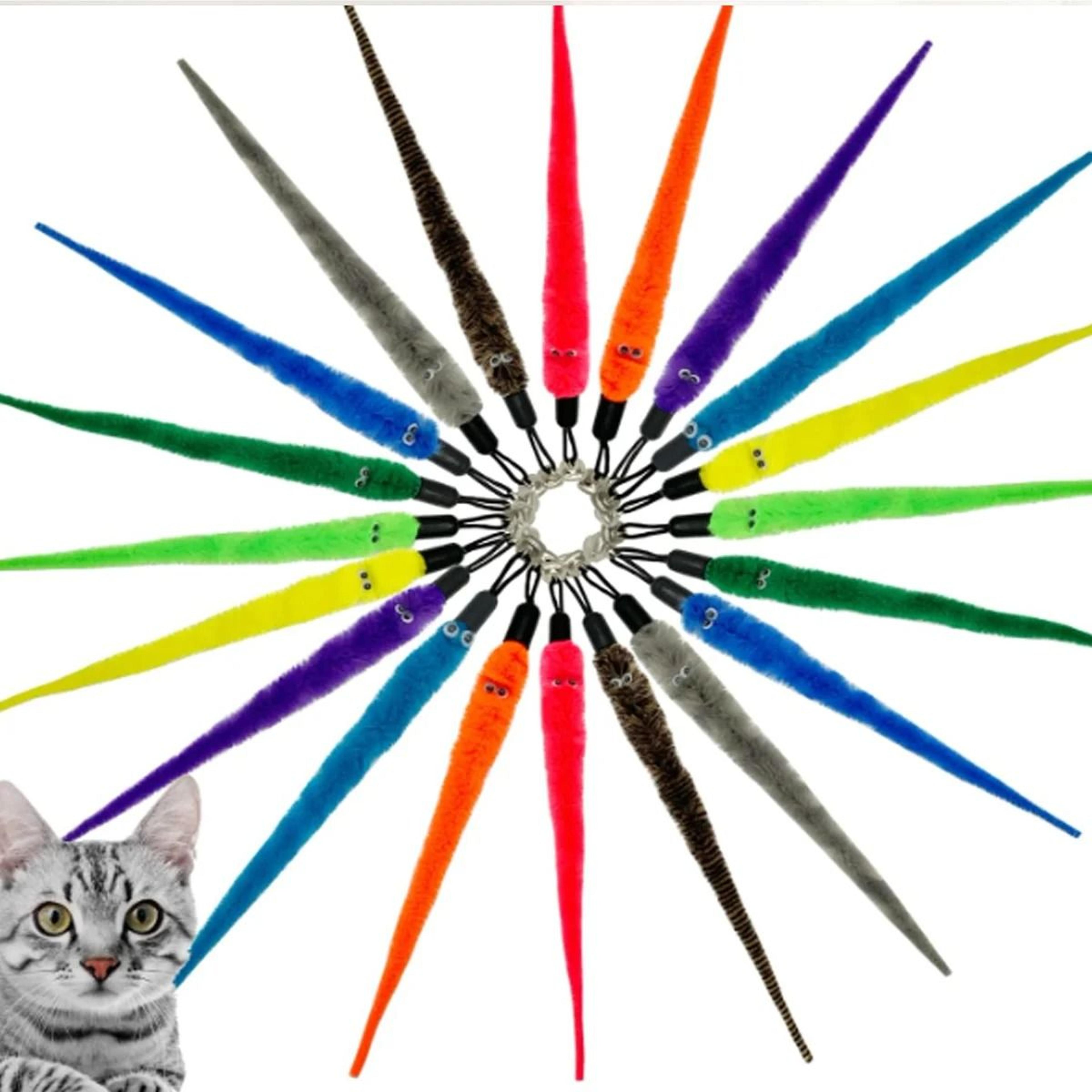 3Piece Cat Insect Teaser Toy Refill Set With Bells For Interactive Wands 3