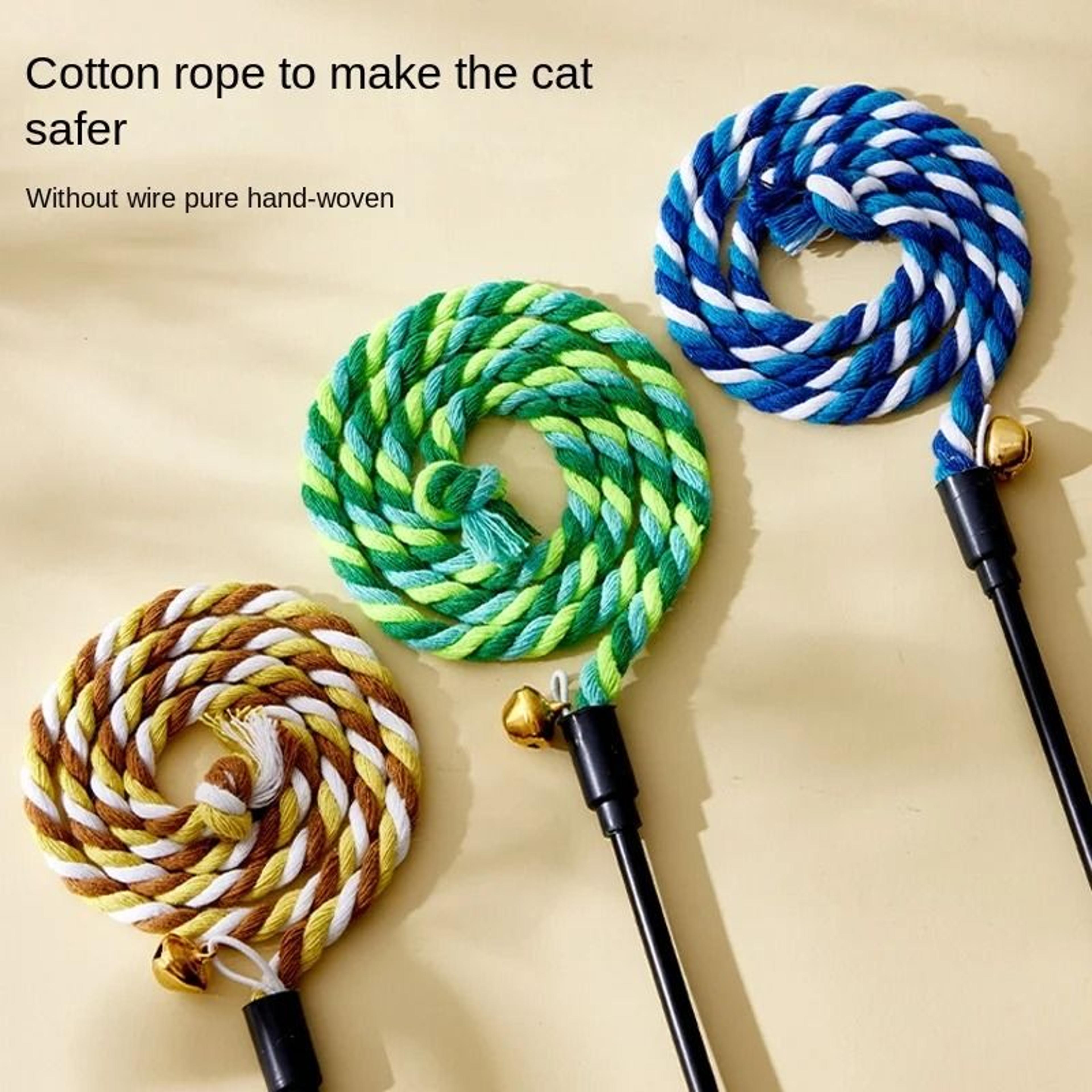 FlutterBell Interactive Feather Cat Teaser Wand With Satin Ribbons  Bell 2