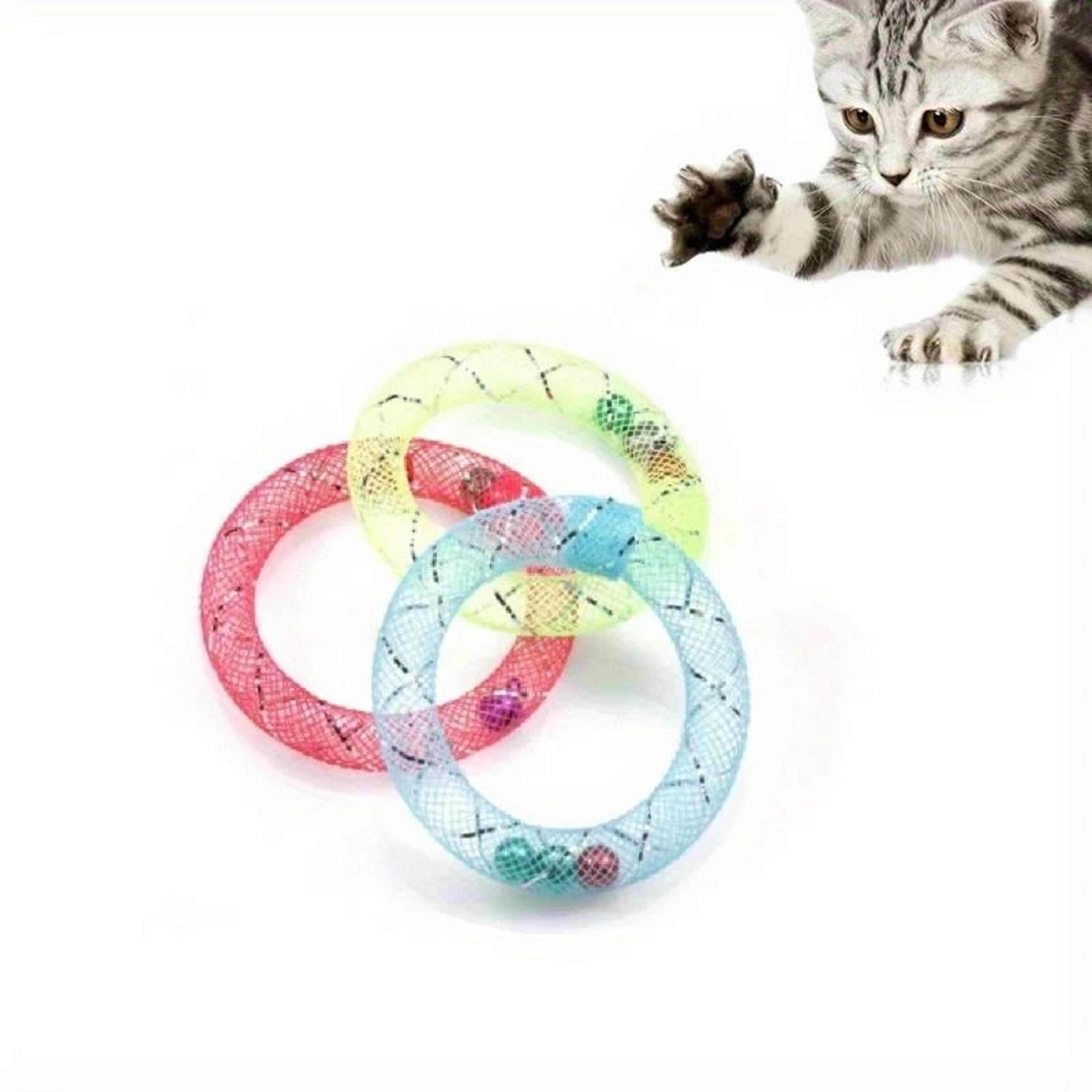 BounceBell Donut Spring Cat Toy With Bell For Interactive Self Play 4