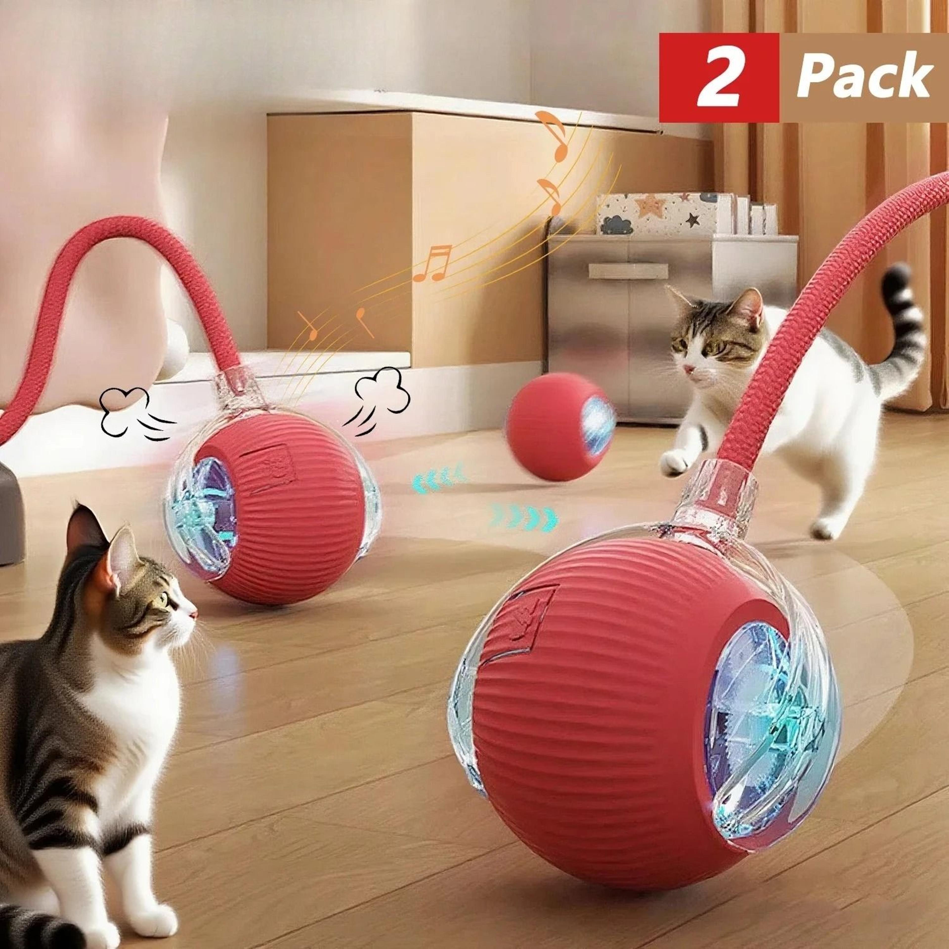 Smart Rolling Mouse Tail Ball Interactive Cat Toy 1