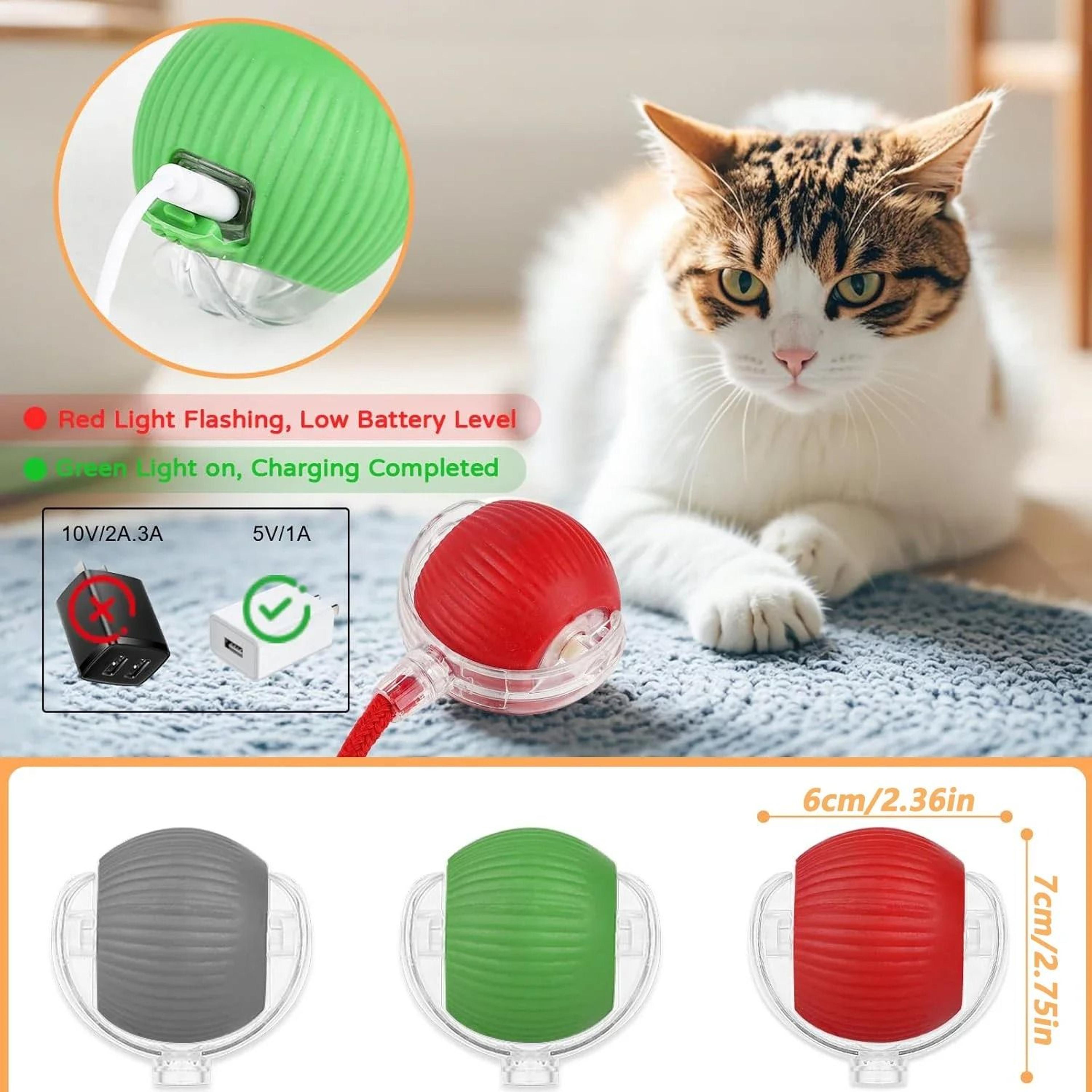 Smart Rolling Mouse Tail Ball Interactive Cat Toy 2