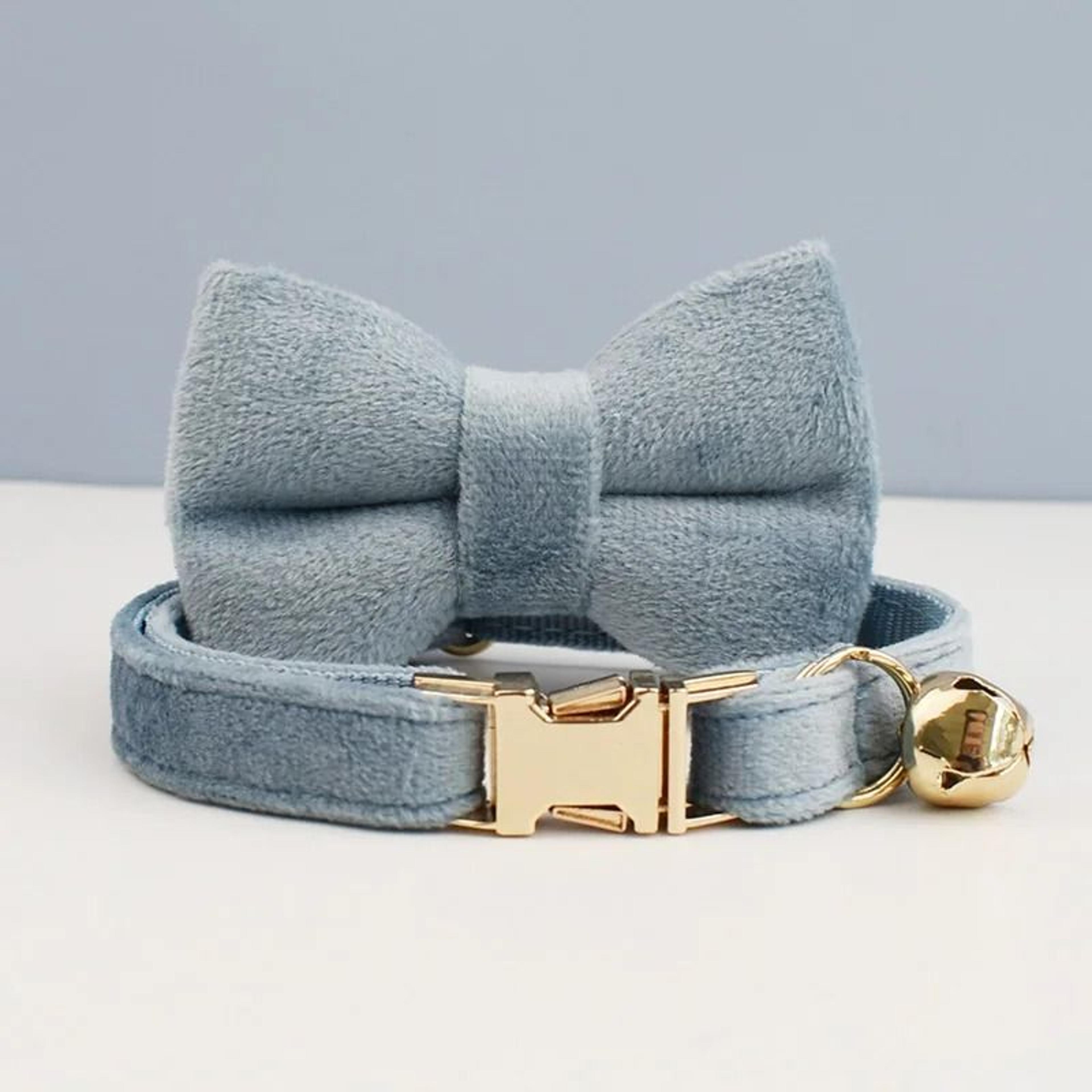 ElegantPaws Personalized Bowknot Cat Collar With Free Custom Engraving 9