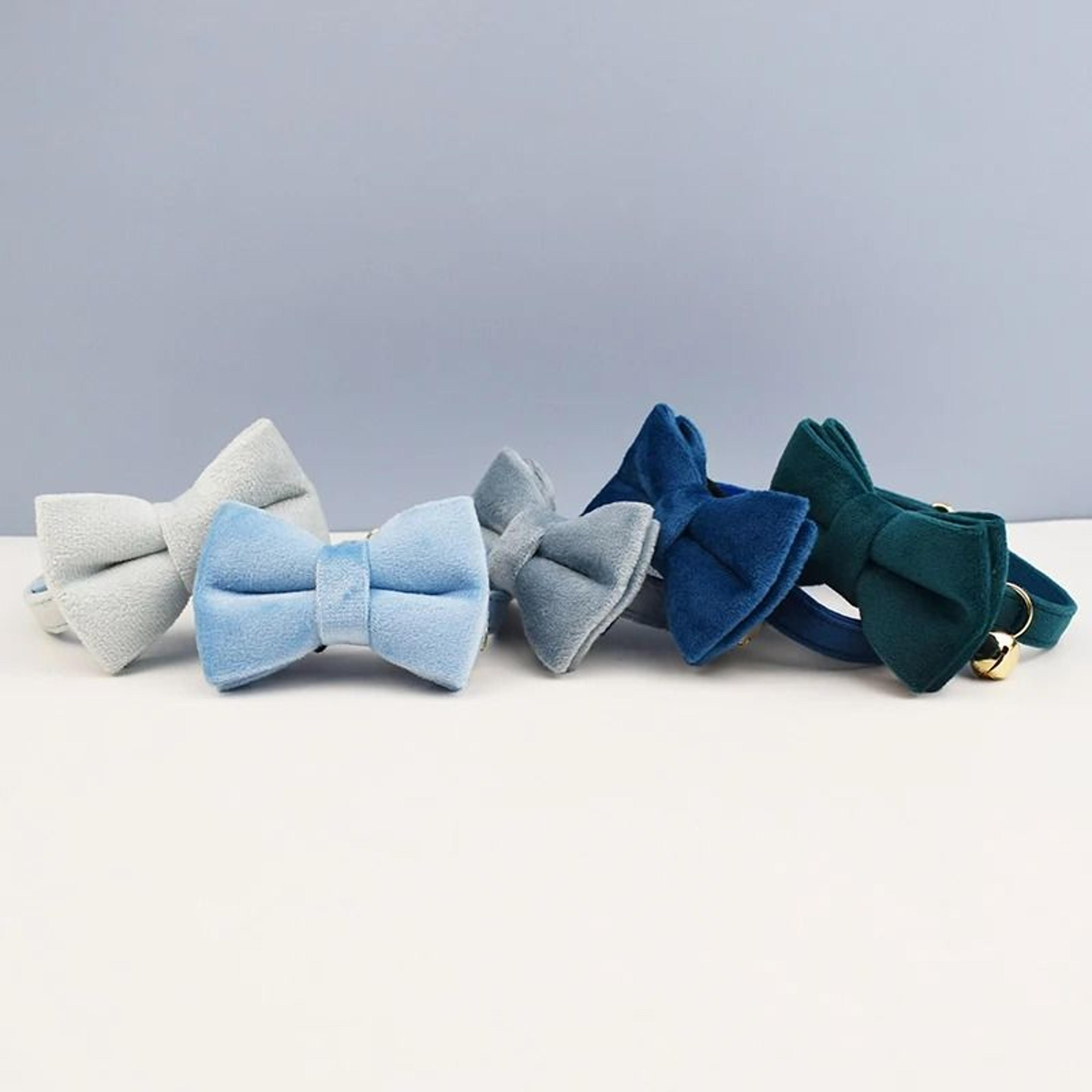 ElegantPaws Personalized Bowknot Cat Collar With Free Custom Engraving 2