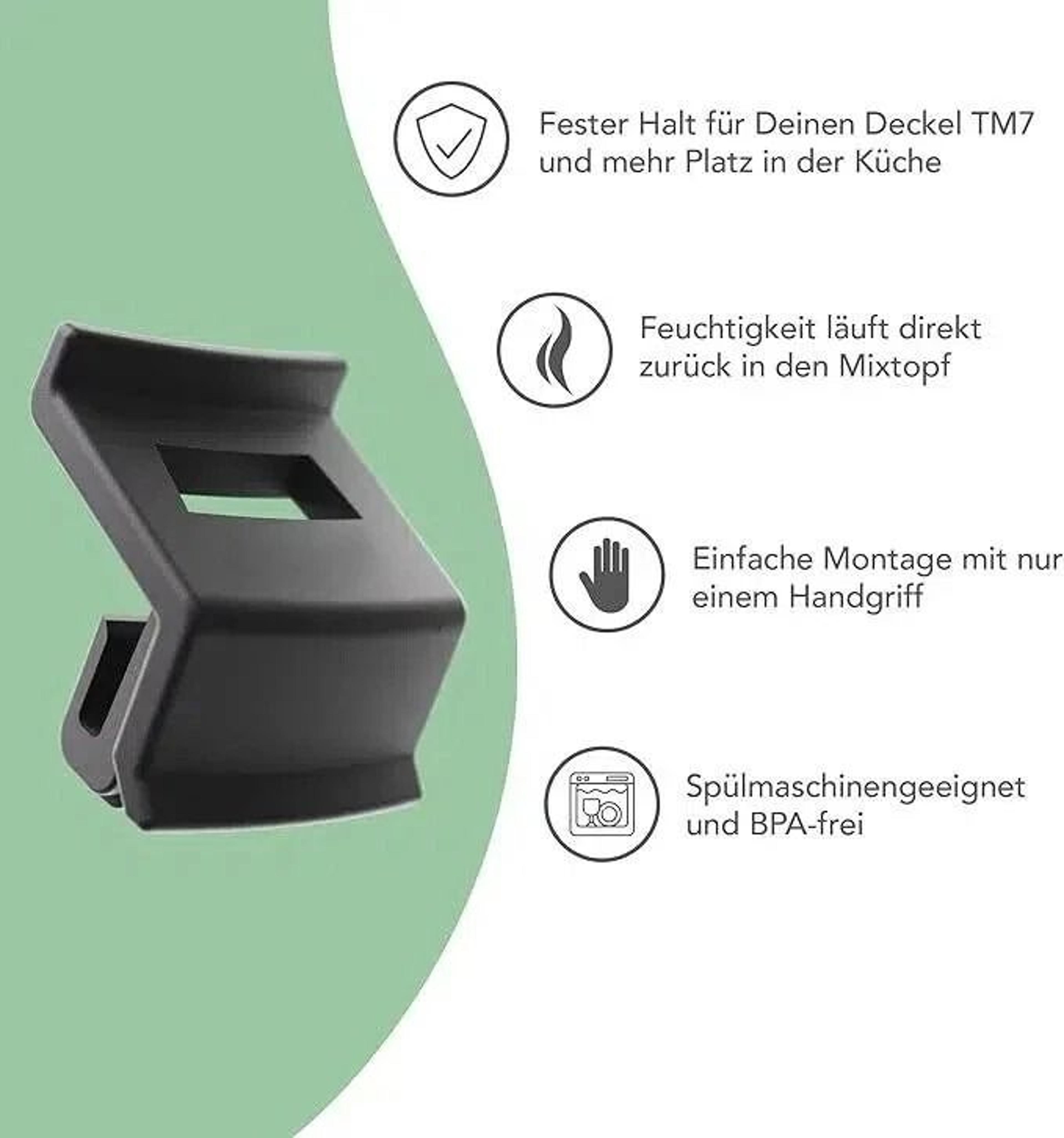 TM7 Lid Clip Lock Stabilizer Kitchen Lid Holder For Thermomix TM7 2