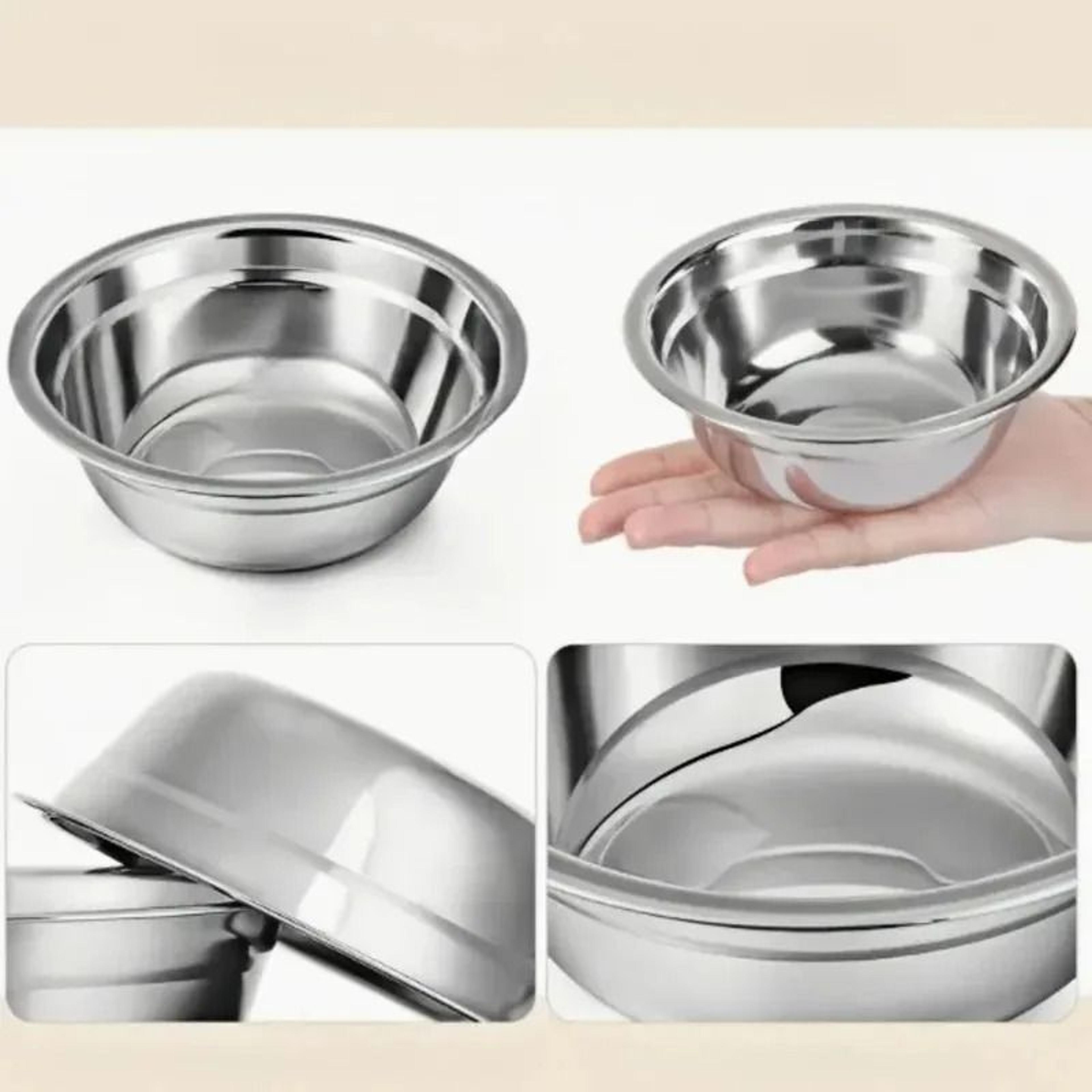 stainless steel anti-slip cage pet bowls set for cats, dogs & small animals