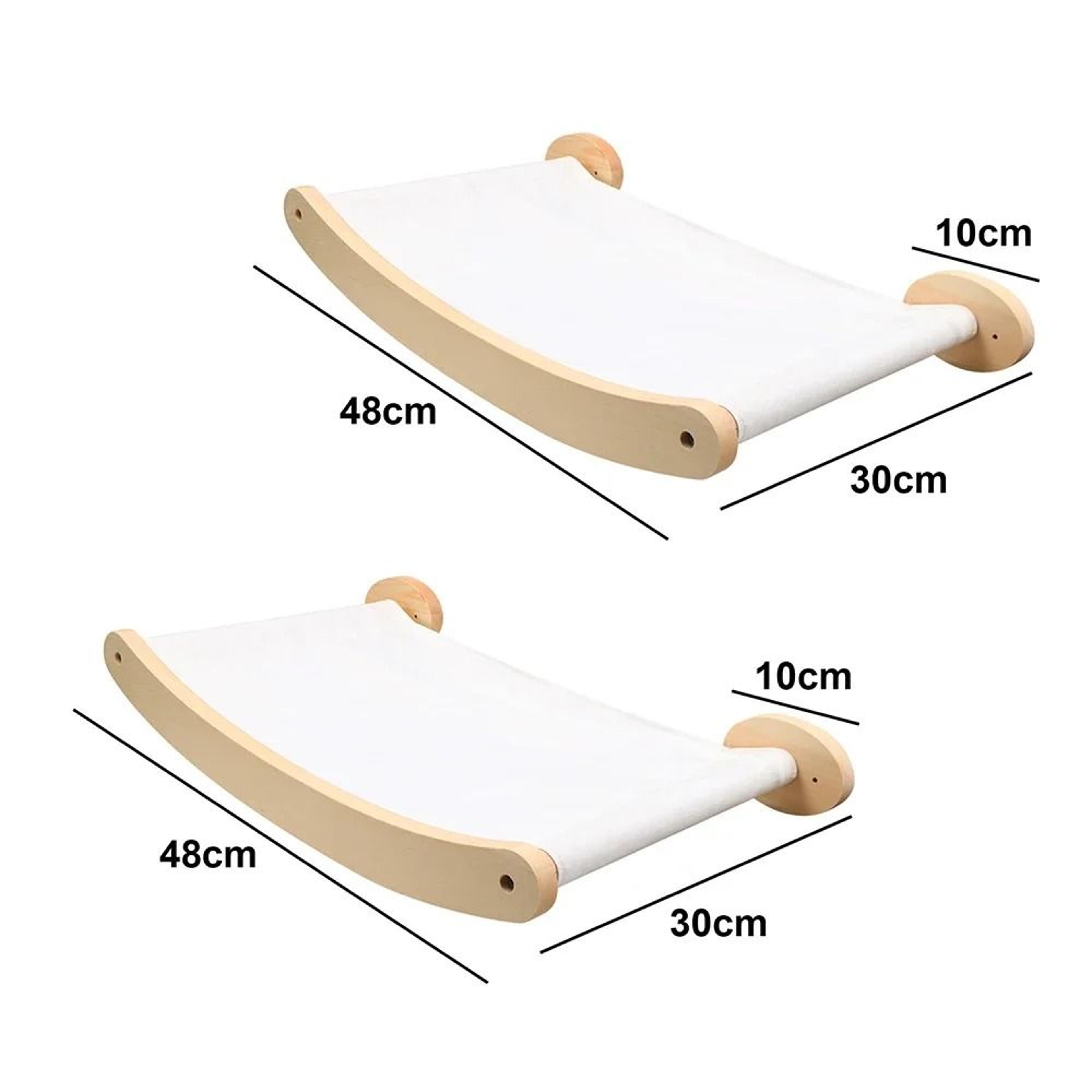 Wall Mounted Cat Climbing Shelves  Hammock Set For Indoor Cats  Wooden Cat Wall Steps  Jumping Plat 9