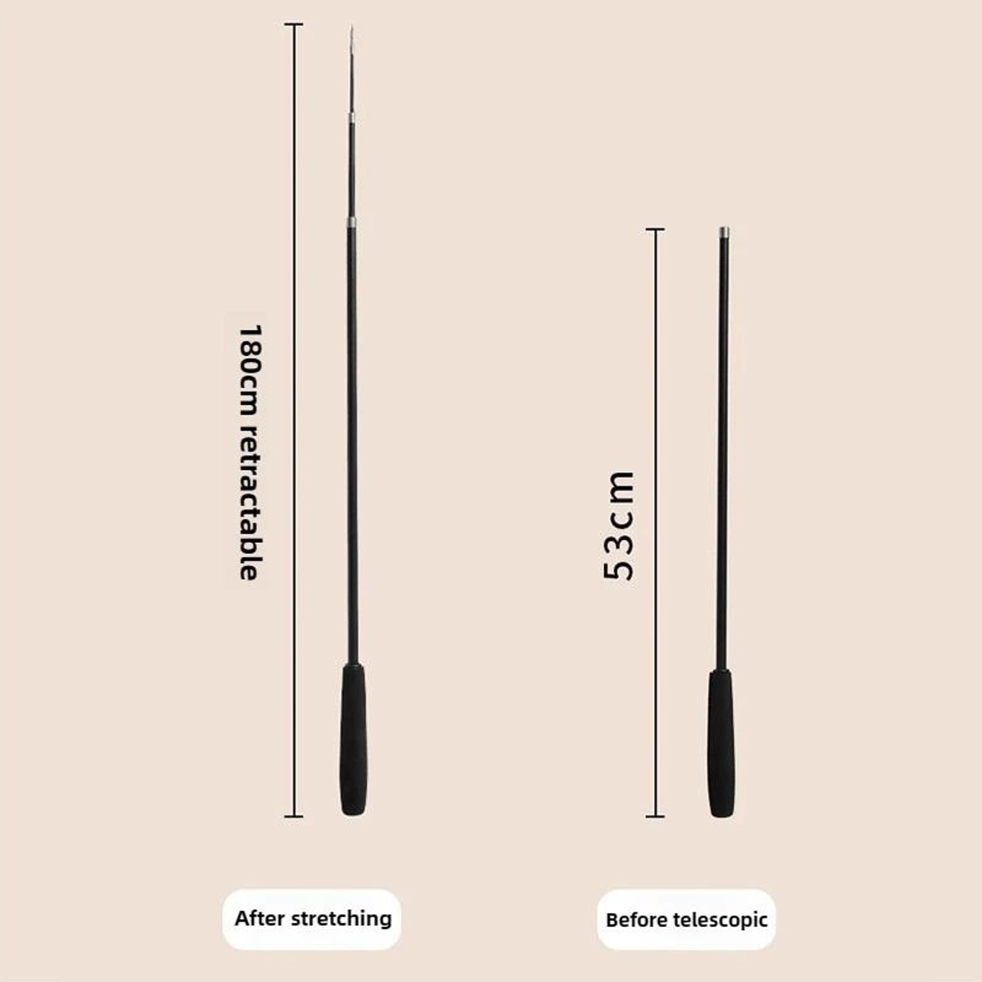 7087in Extendable Cat Teaser Wand With Feather  Bells  Retractable Interactive Cat Fishing Rod Toy 5