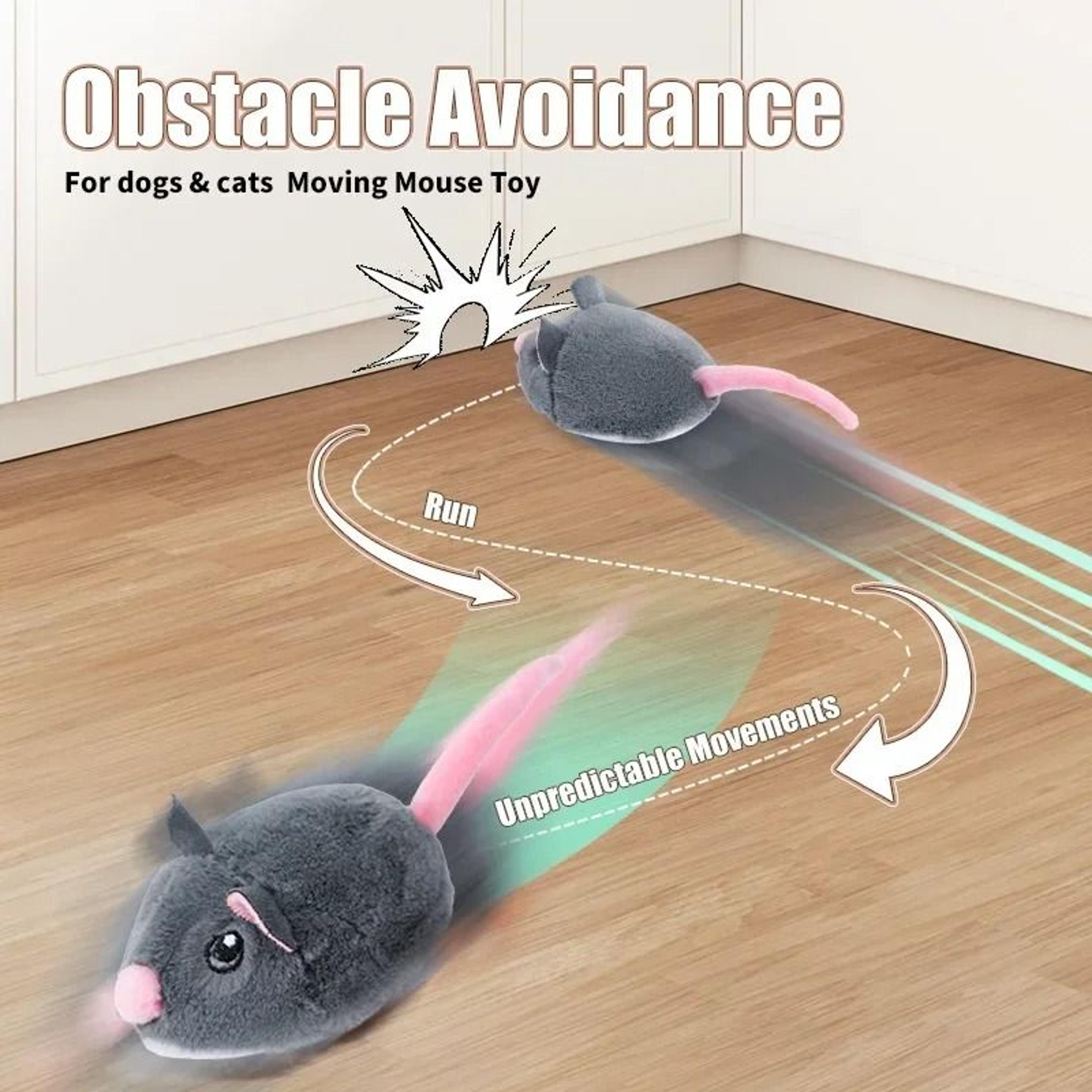 Smart Electric Moving Mouse Cat Toy With Interactive Plush Design 4