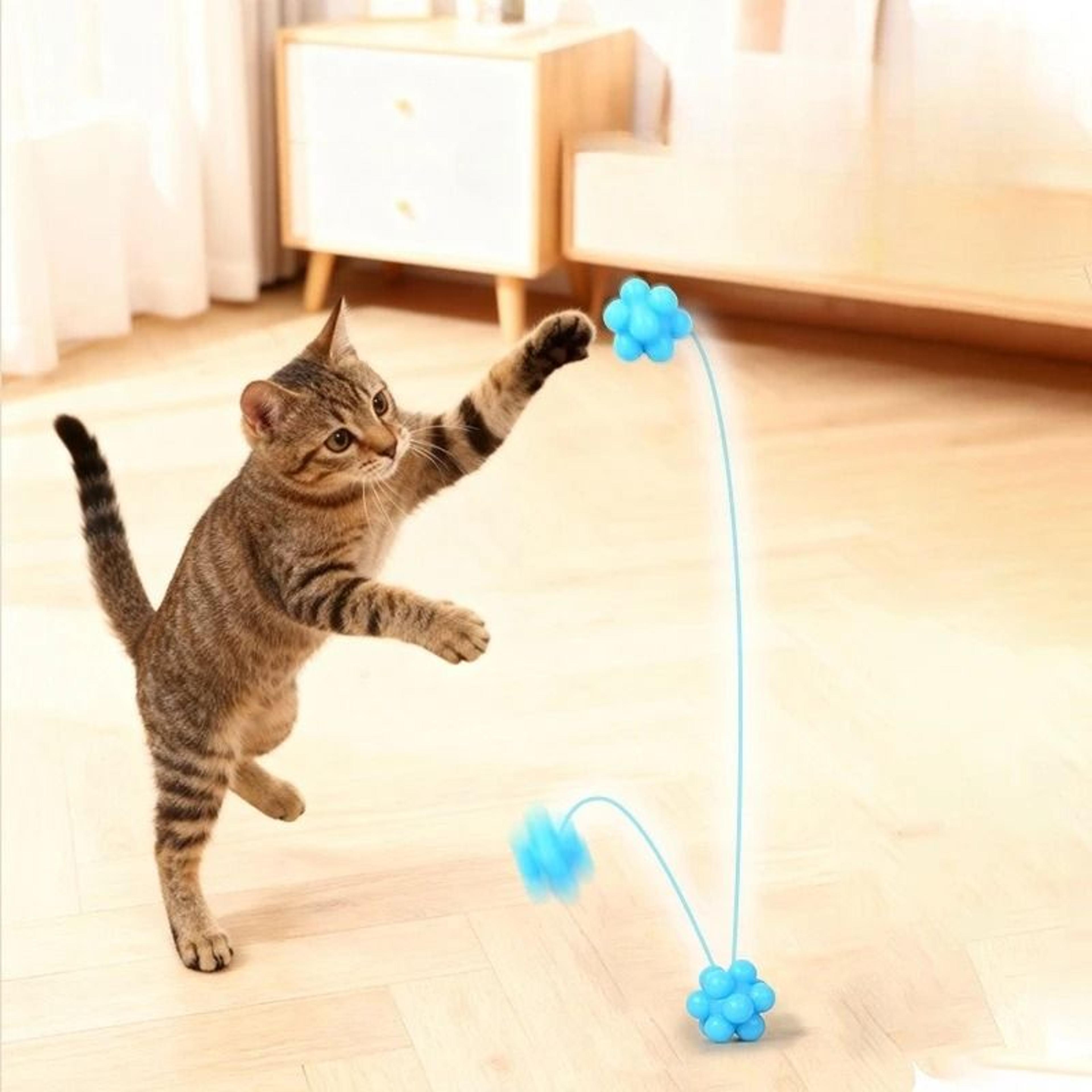 Interactive HighBounce Cat Chew Ball For Teeth Cleaning And Active Play 1