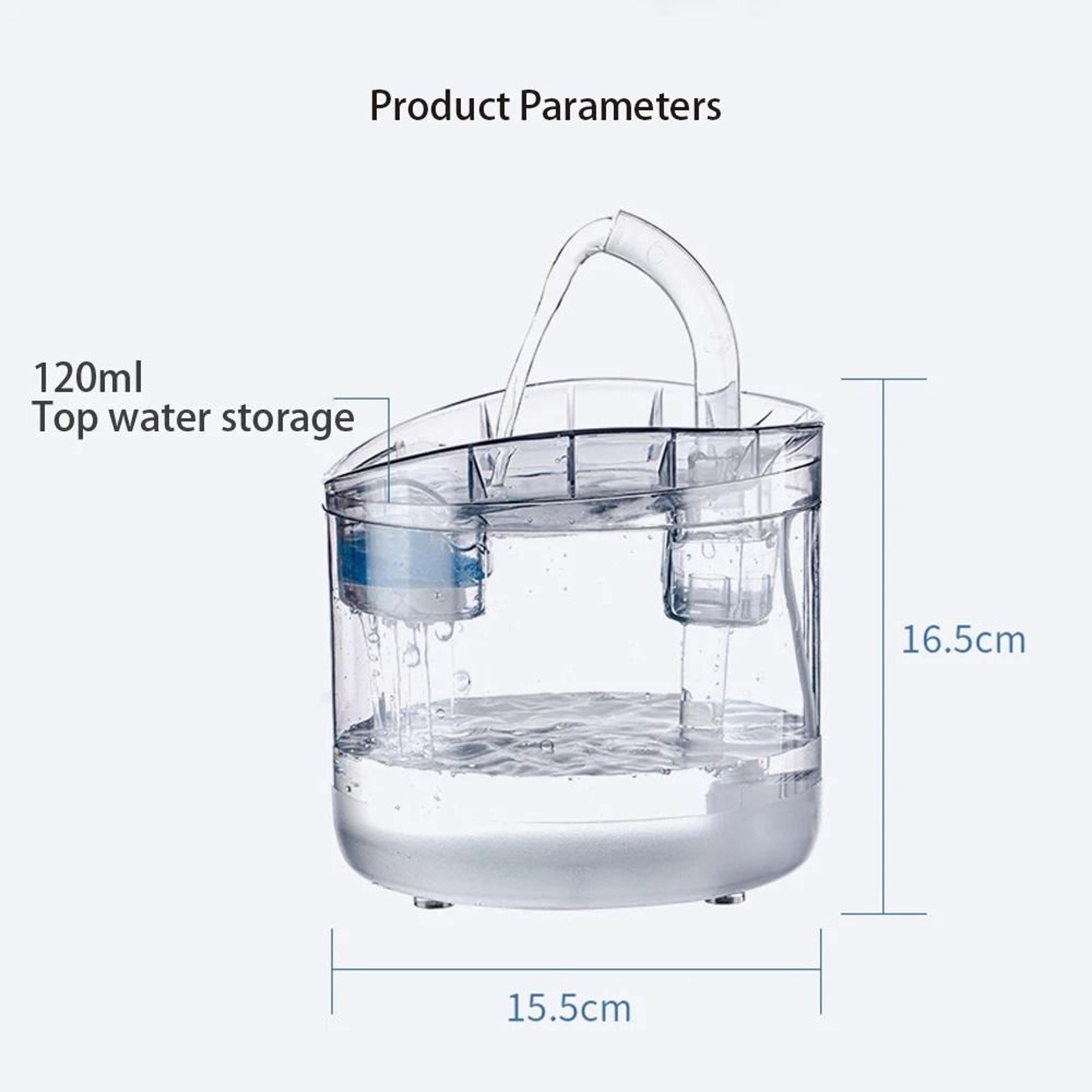 SmartFlow 2L Automatic Pet Water Fountain With Motion Sensor  Carbon Filtration 3