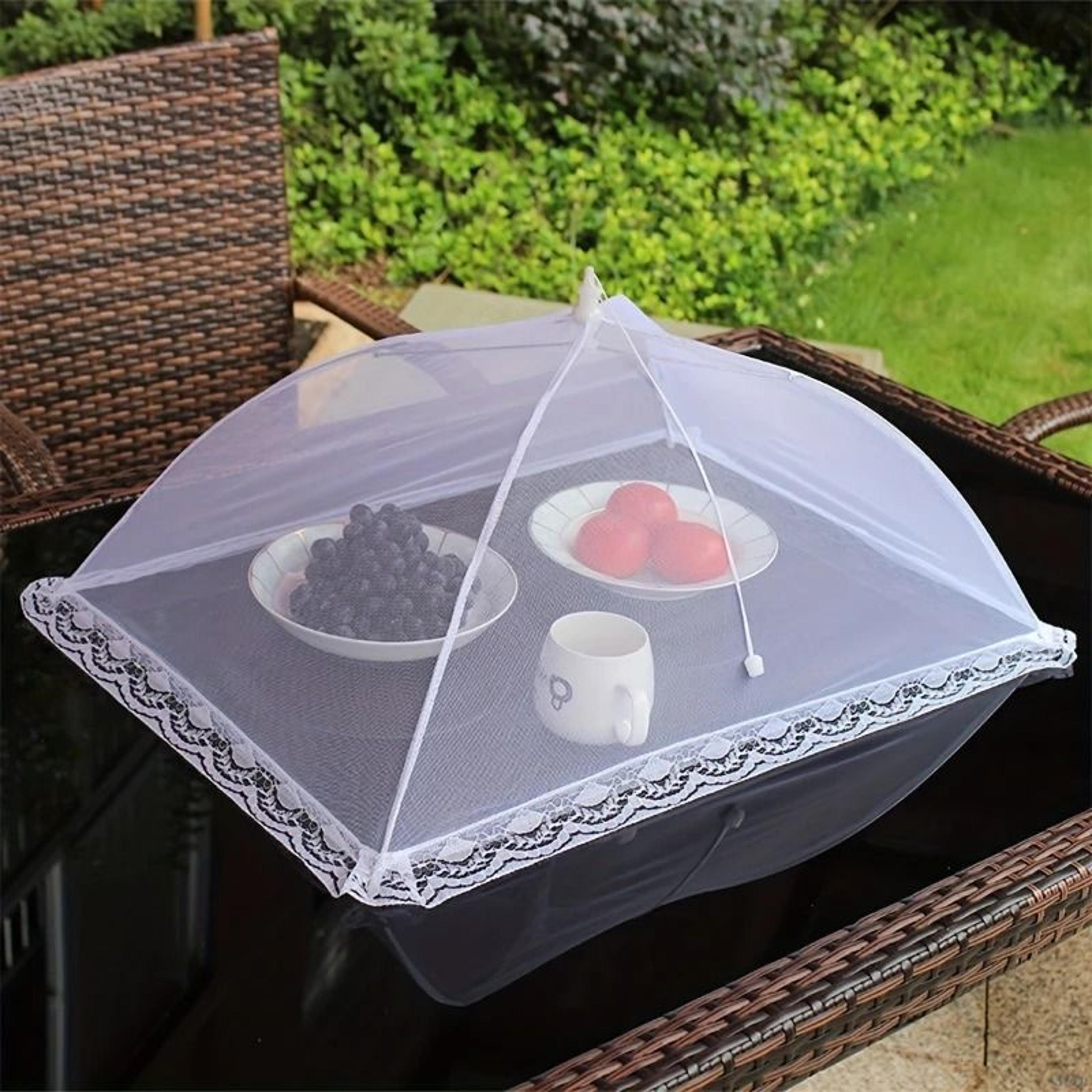 FreshGuard Foldable Mesh Food Cover  Fly  MosquitoProof Ventilated Food Protector 0