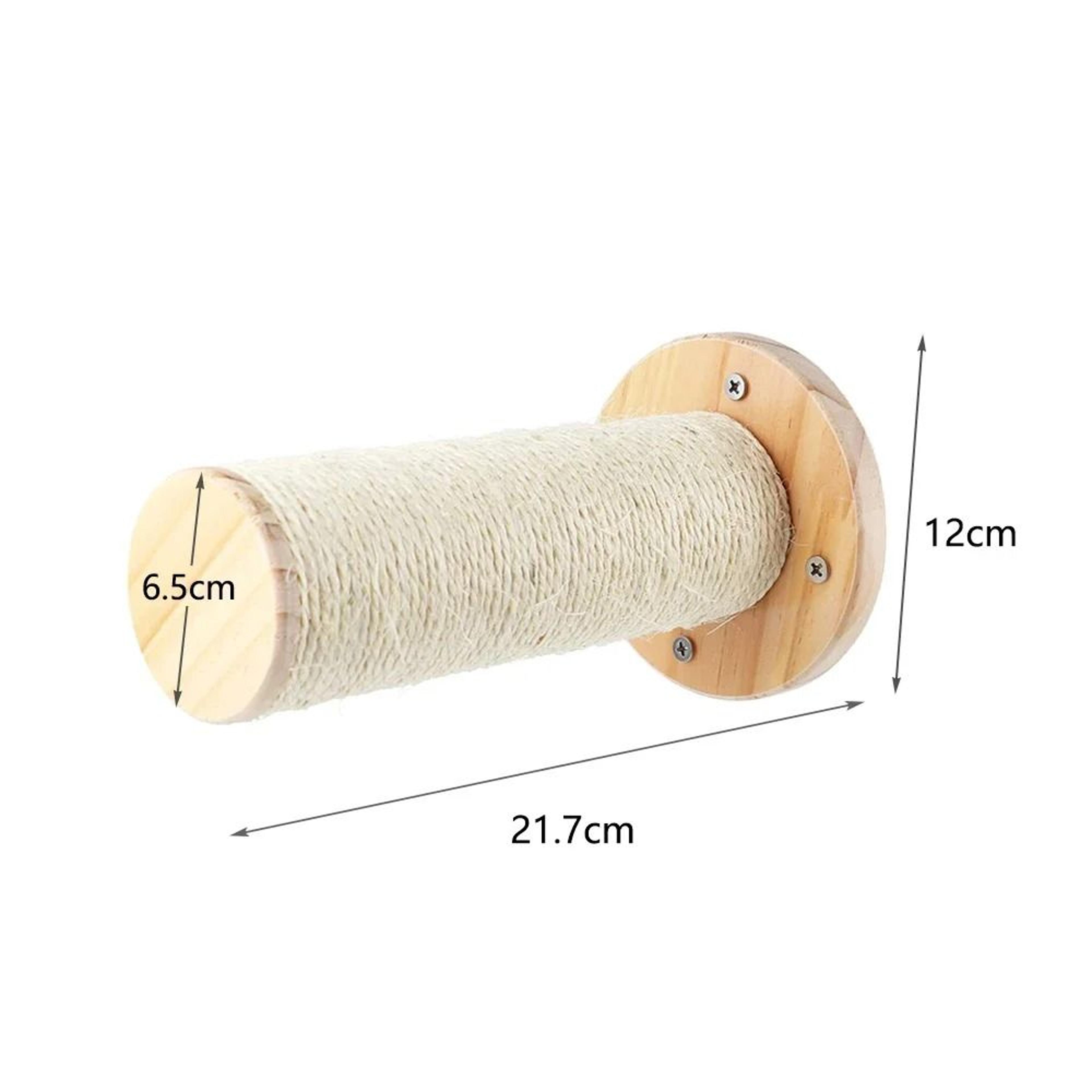 SkyTrail WallMounted Cat Climbing Shelf Set  Sisal Scratching Steps  Elevated Cat Playground 6