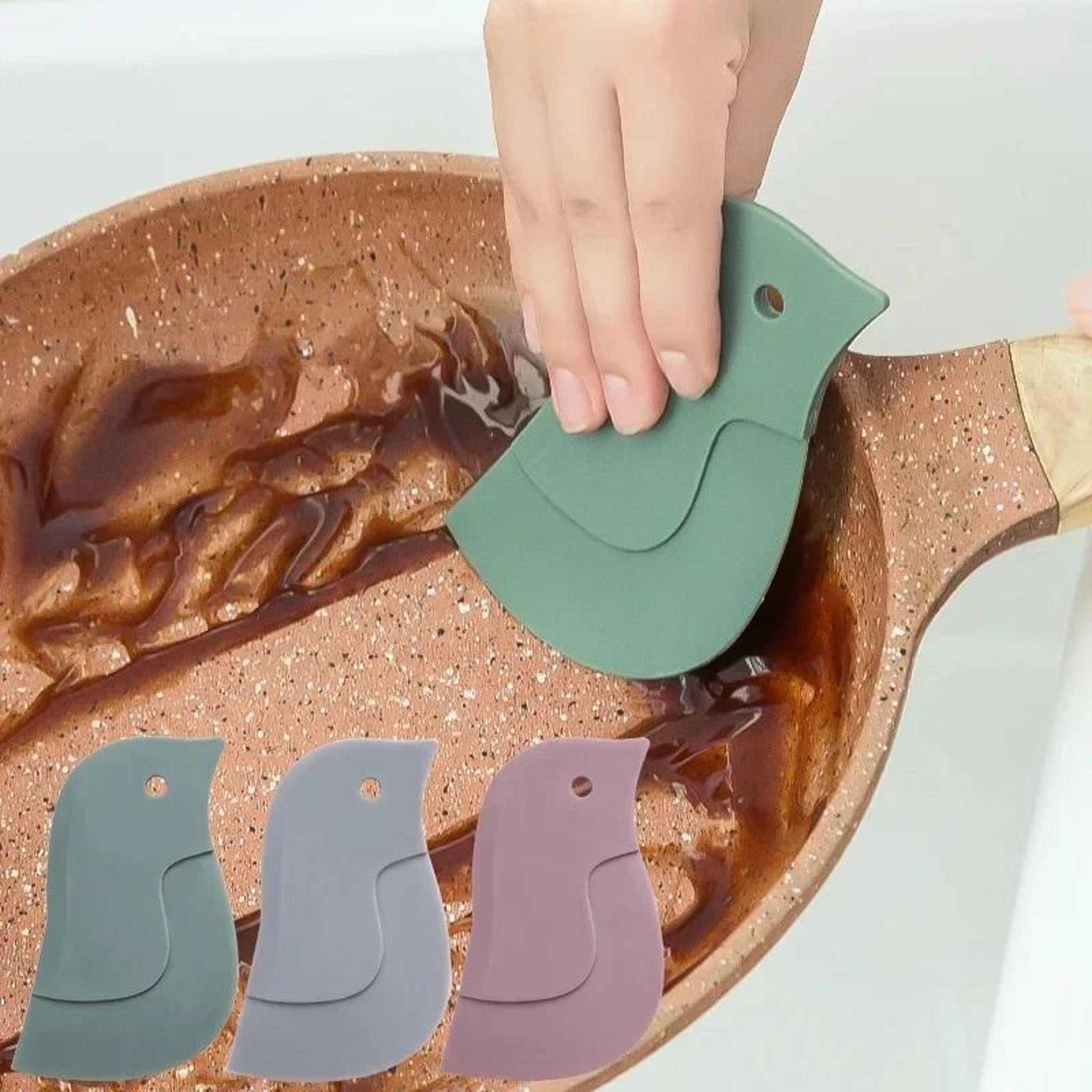 Multifunctional Silicone Kitchen Scraper For Pots Pans Dishes And Household Cleaning 1