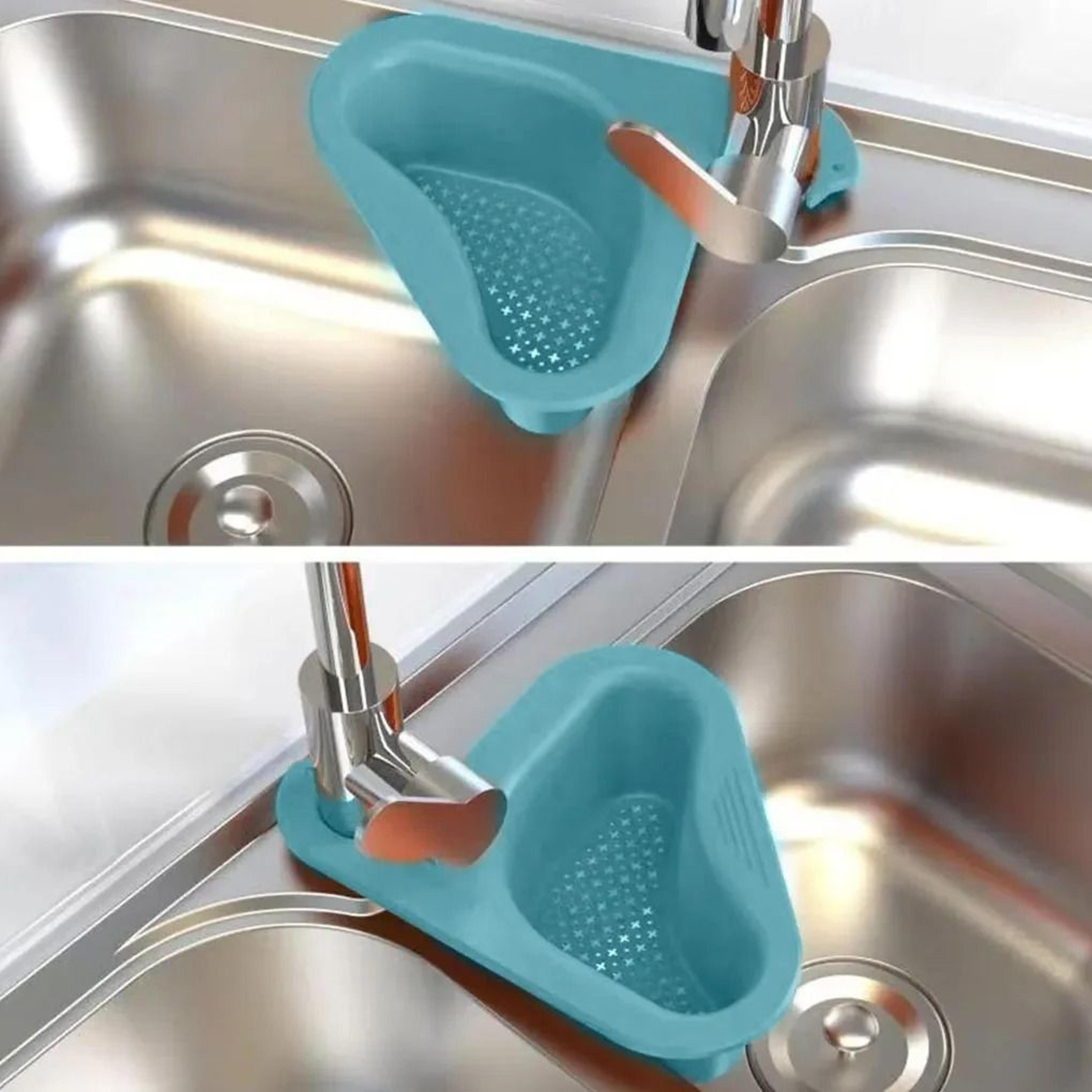 SwanShaped Sink Drain Strainer Basket  Hanging Kitchen Filter  Storage Rack 4