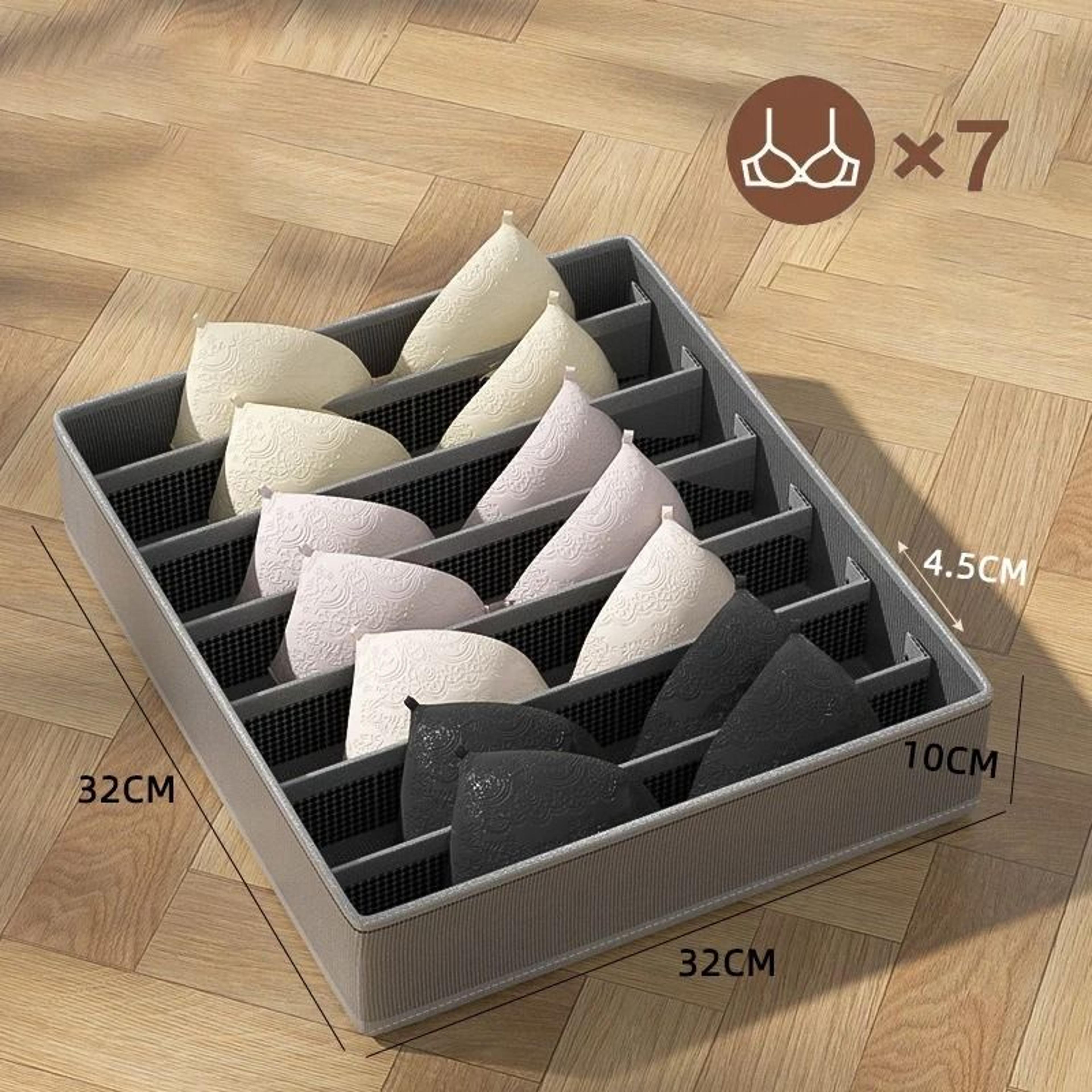Drawer Organizer Storage Boxes Set  Underwear Organizer For Socks Panties Bras  Clothing Storage 7