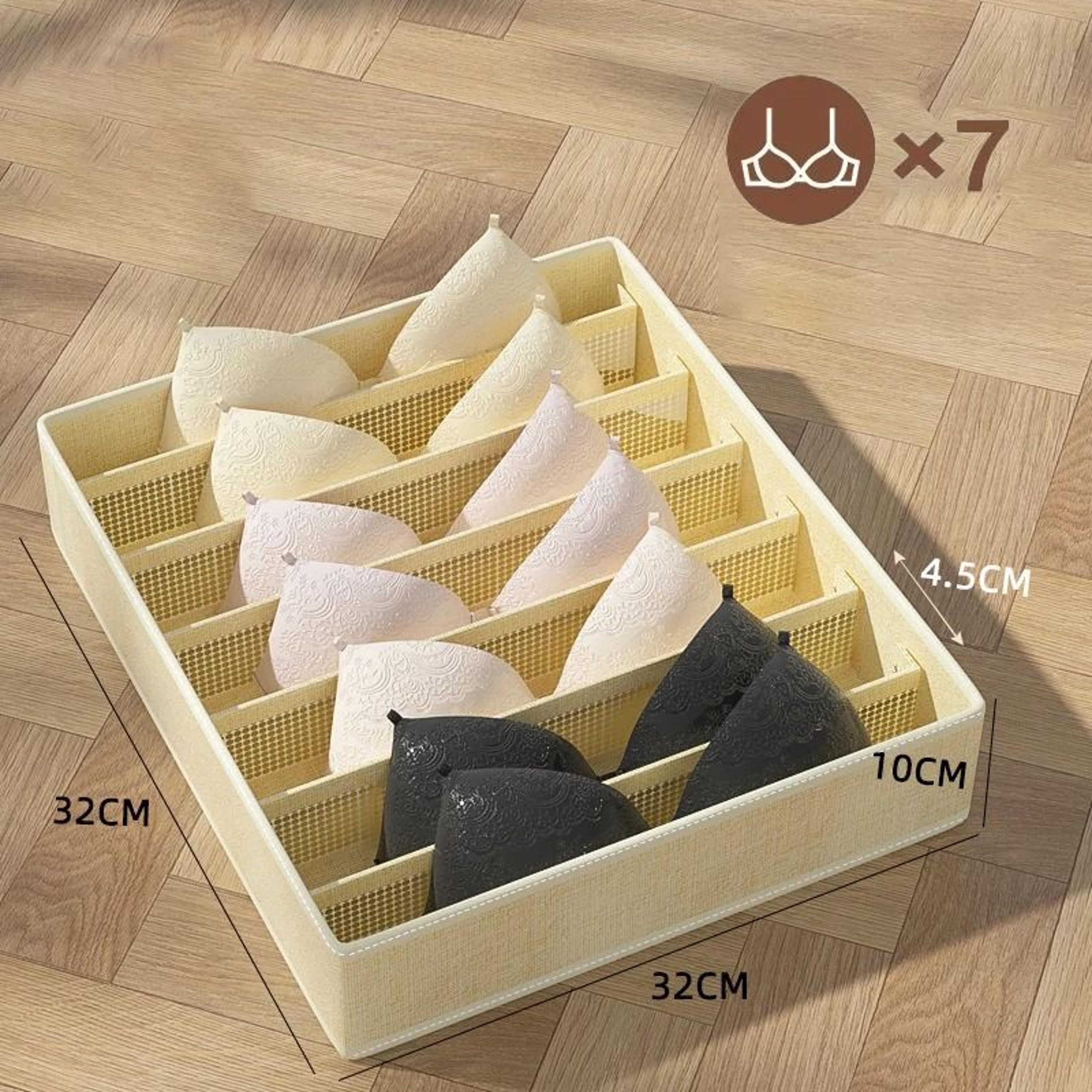 Drawer Organizer Storage Boxes Set  Underwear Organizer For Socks Panties Bras  Clothing Storage 8