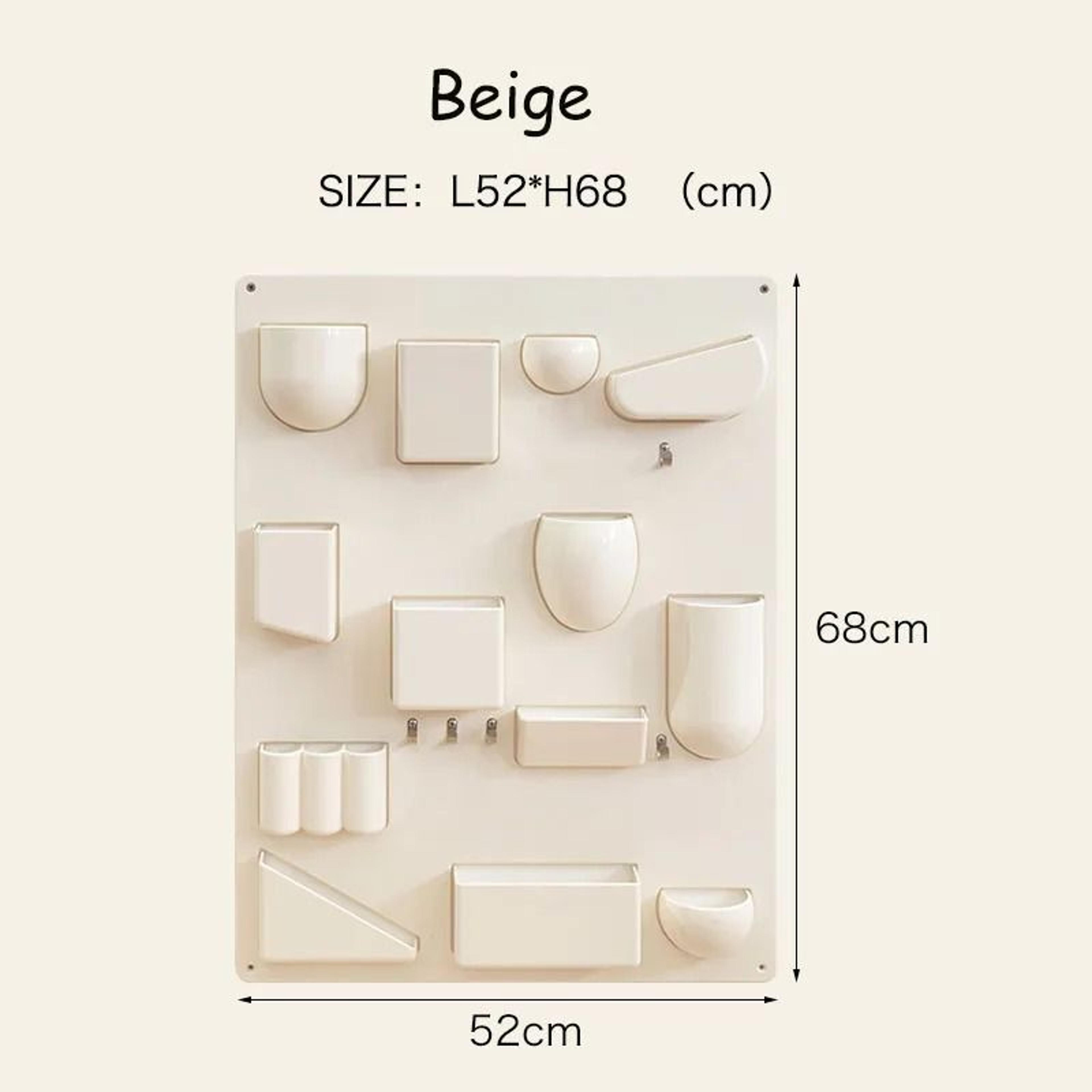 Adjustable WallMounted Storage Rack With Hooks  Wall Storage Organizer For Kitchen Office Workshop  8