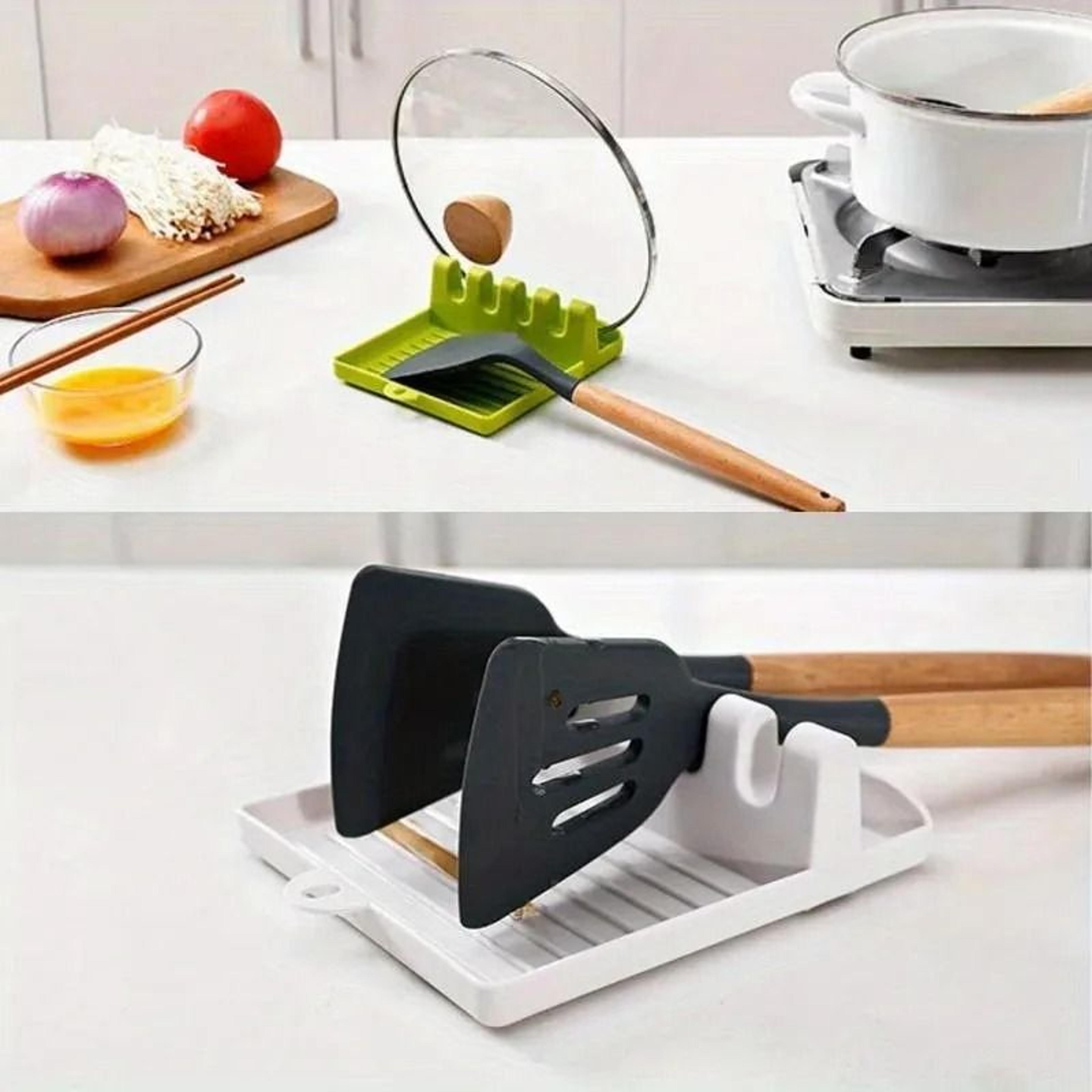 NonSlip Kitchen Spoon Rest And Utensil Holder For Spoons Forks Chopsticks And Spatulas 3