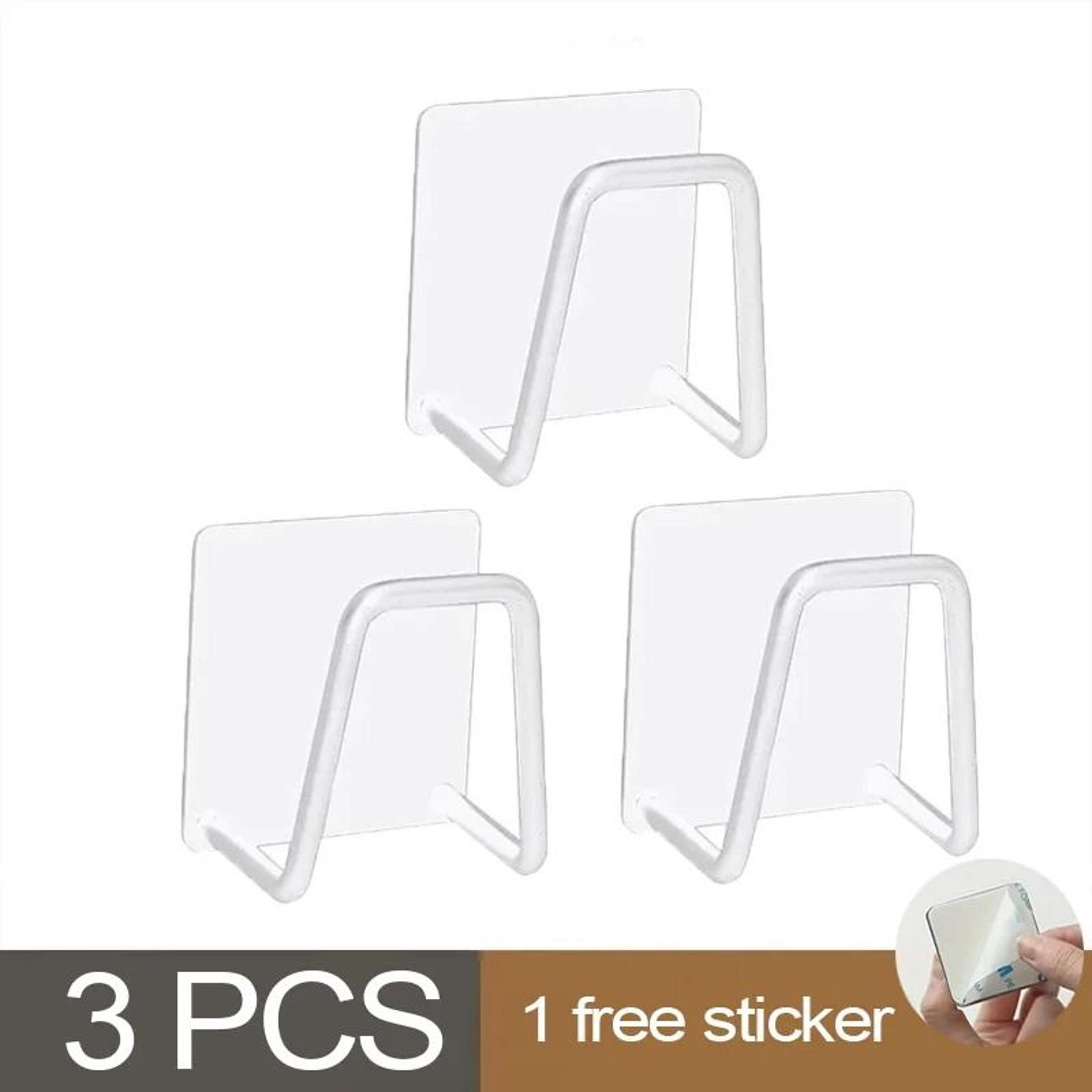 Self Adhesive Stainless Steel Sponge Rack For Kitchen Sink Storage 16