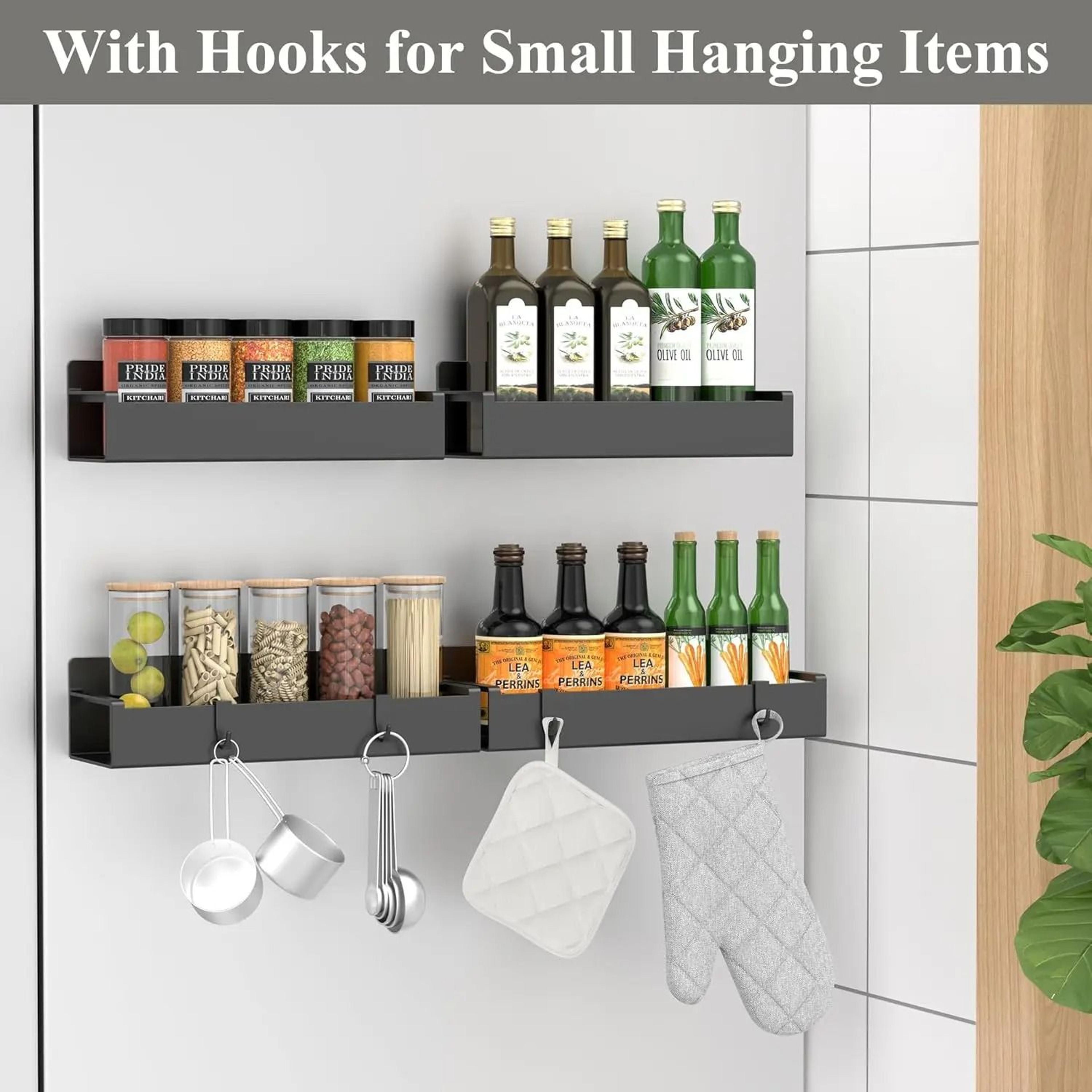 Magnetic Spice Rack Organizer For Refrigerator And Kitchen Storage 3