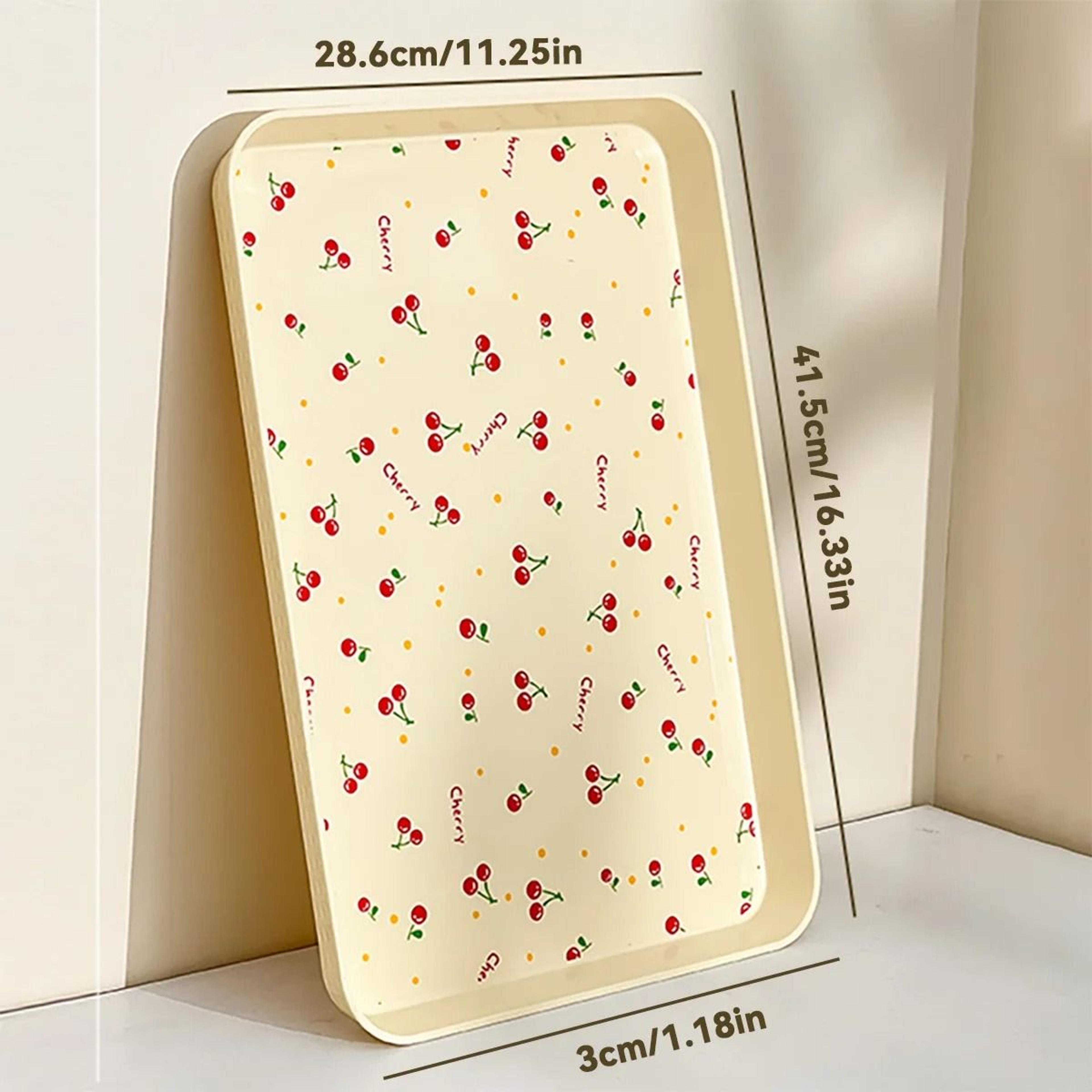 Cherry Pattern Multifunctional Serving Tray 7