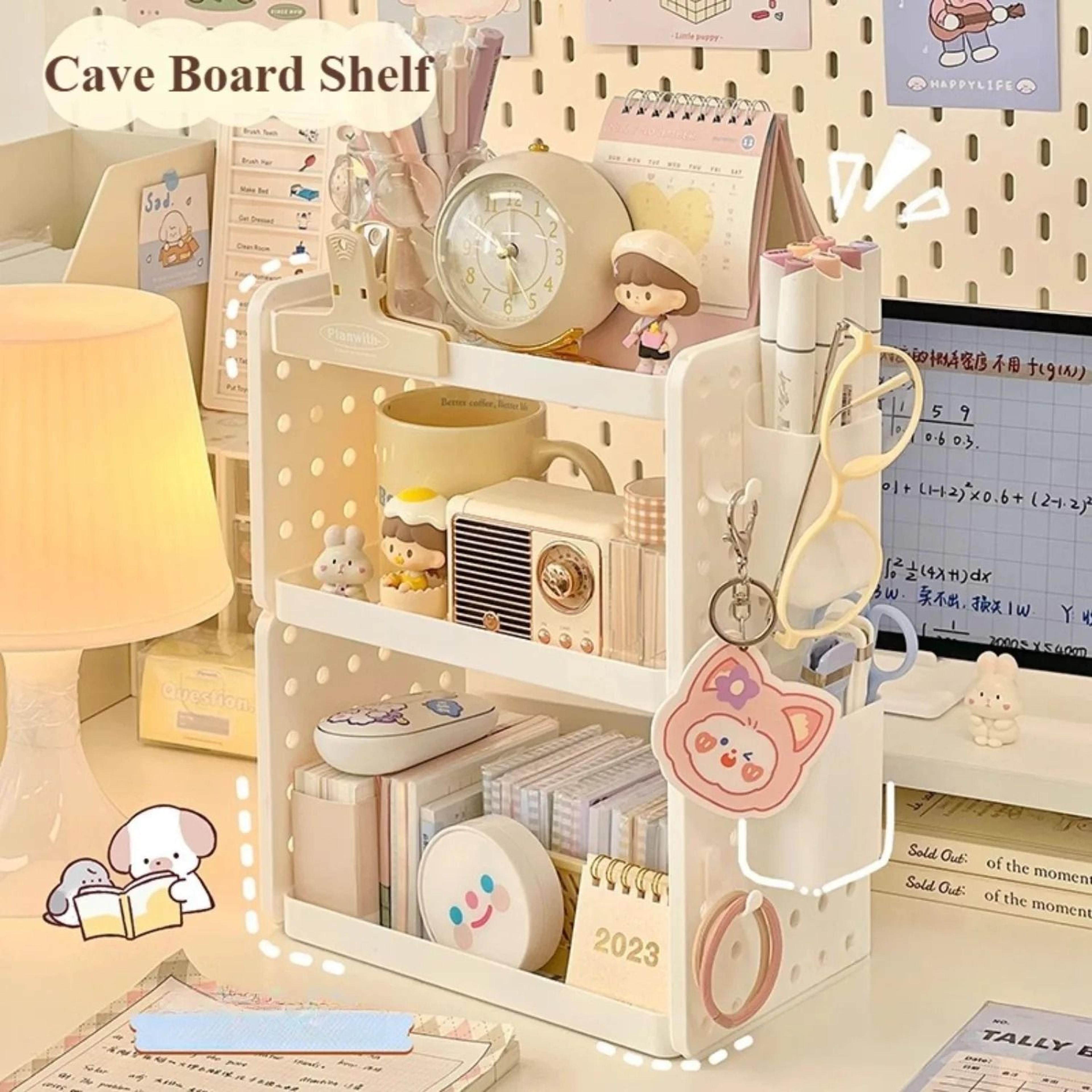 3 Tier Multifunctional Desktop Organizer Shelf With Pen Holder 0