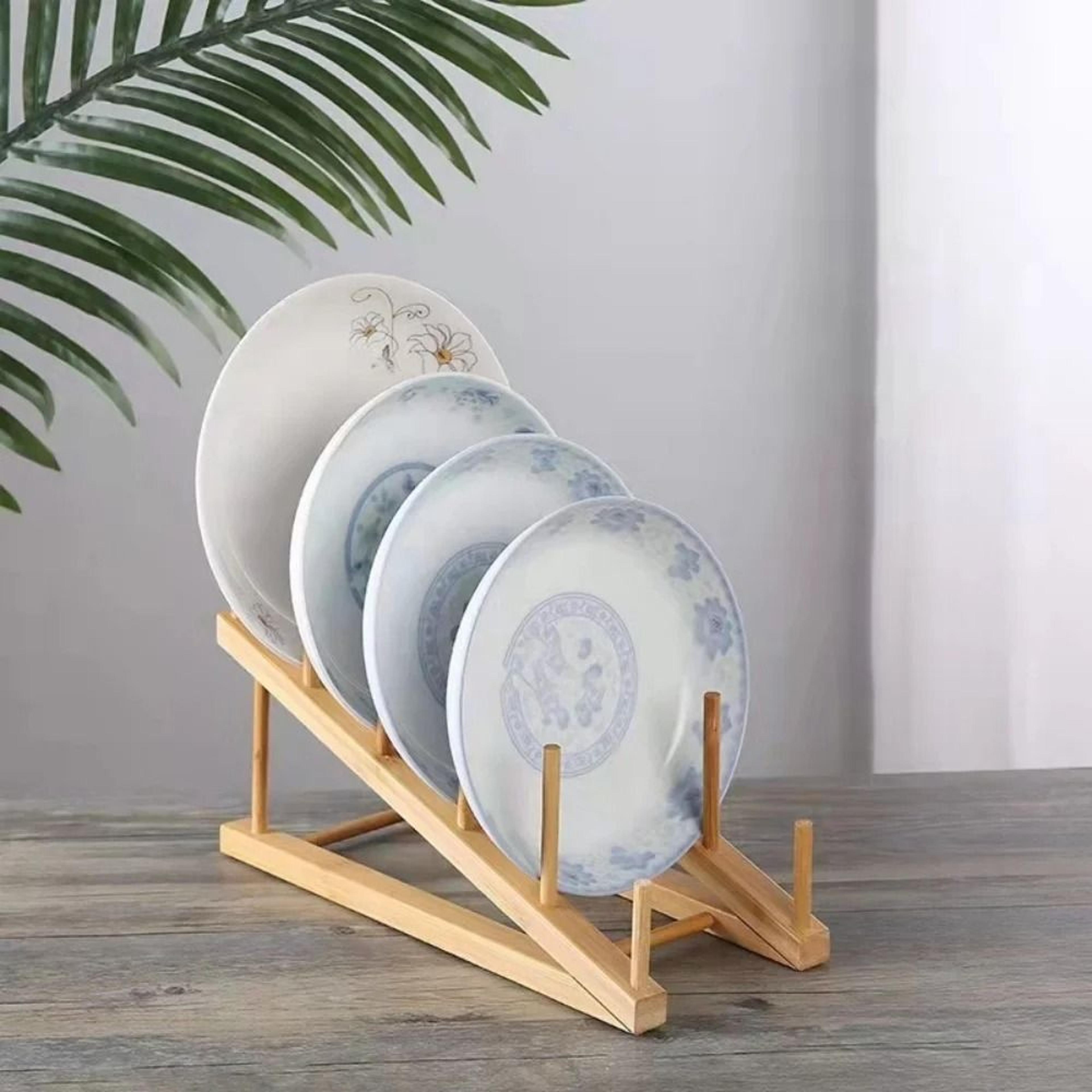 EcoBamboo Adjustable Kitchen Drying Rack  Storage Organizer 5