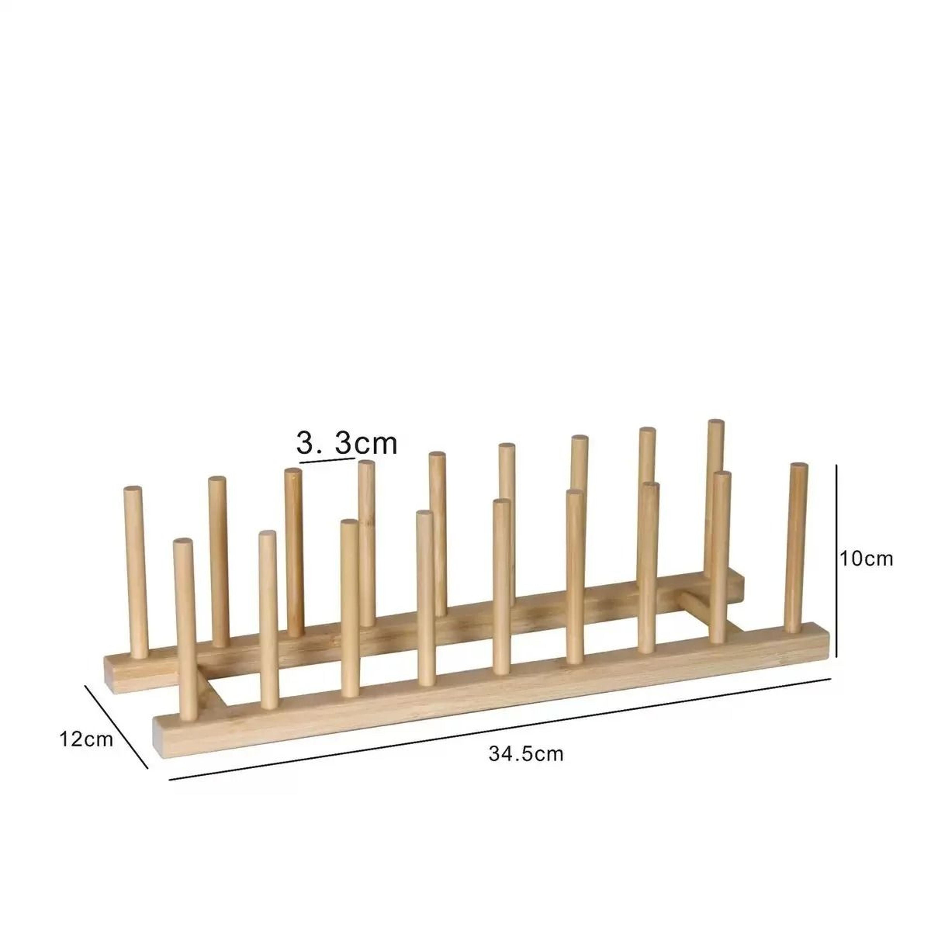 EcoBamboo Adjustable Kitchen Drying Rack  Storage Organizer 8