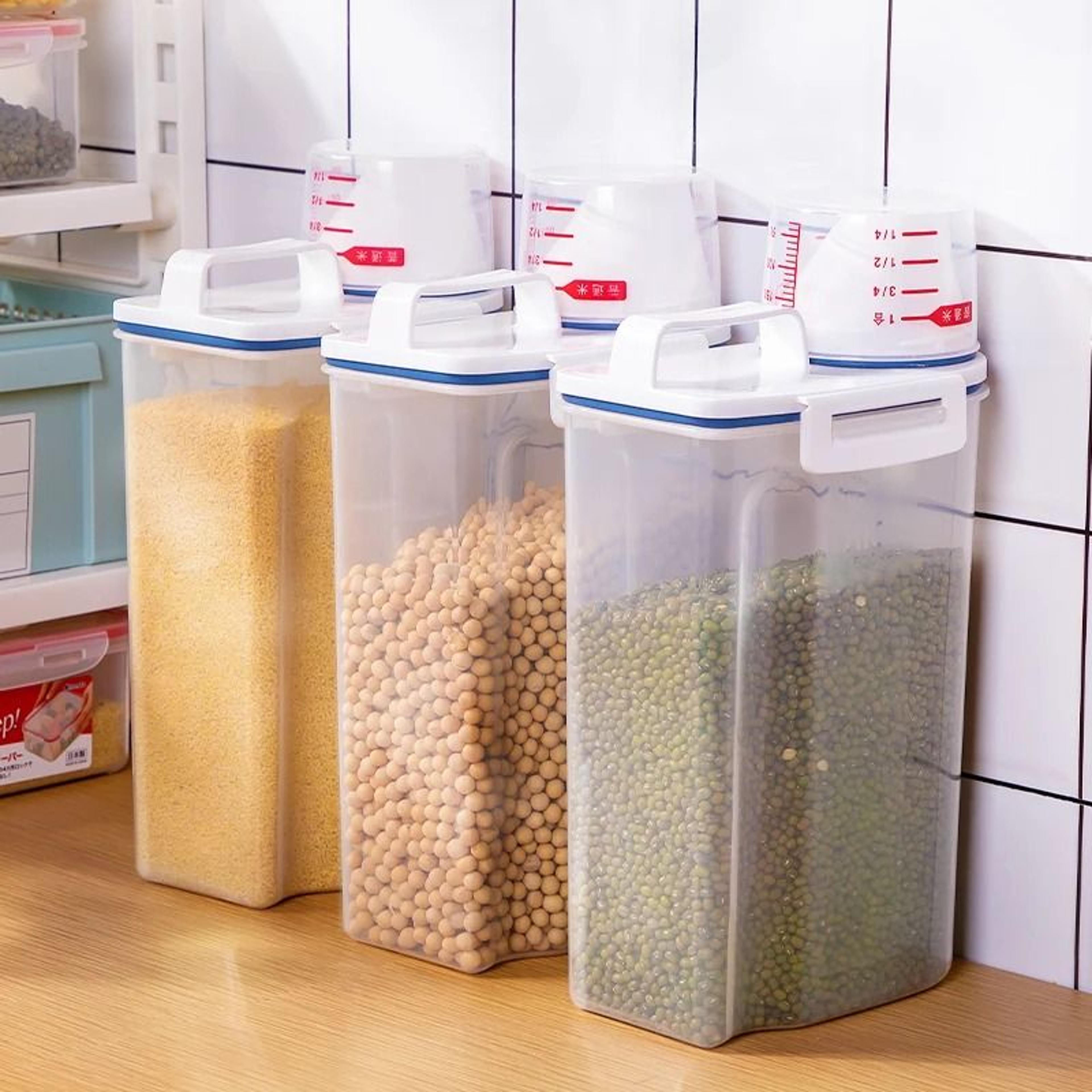 FreshFlow 23L Rice Dispenser  Pantry Storage Container With Measuring Cup 3
