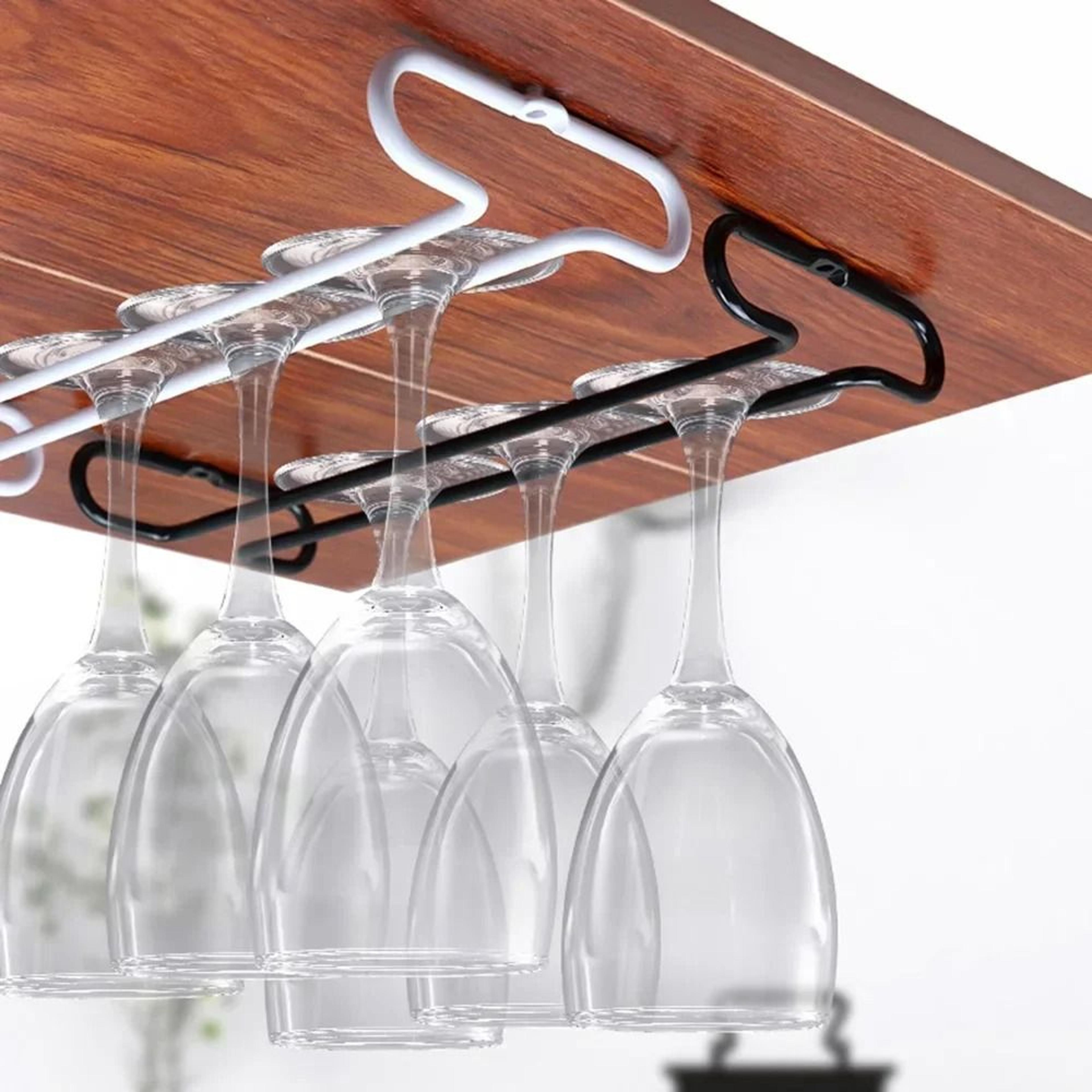StemGuard Wall Mounted Wine Glass Rack  Stemware Holder 0