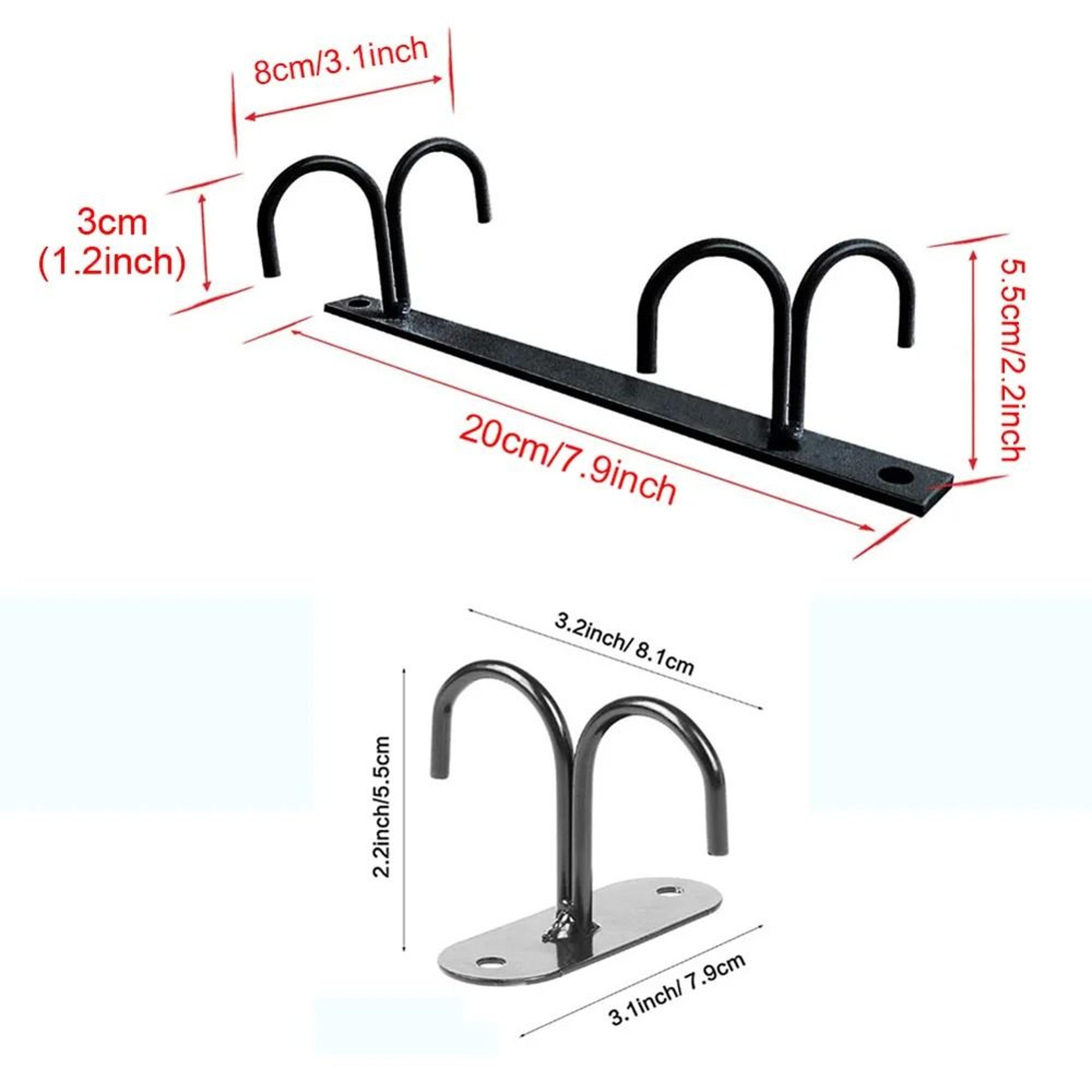 Under Cabinet Coffee Cup Holder Rack With Hanging Hooks 4