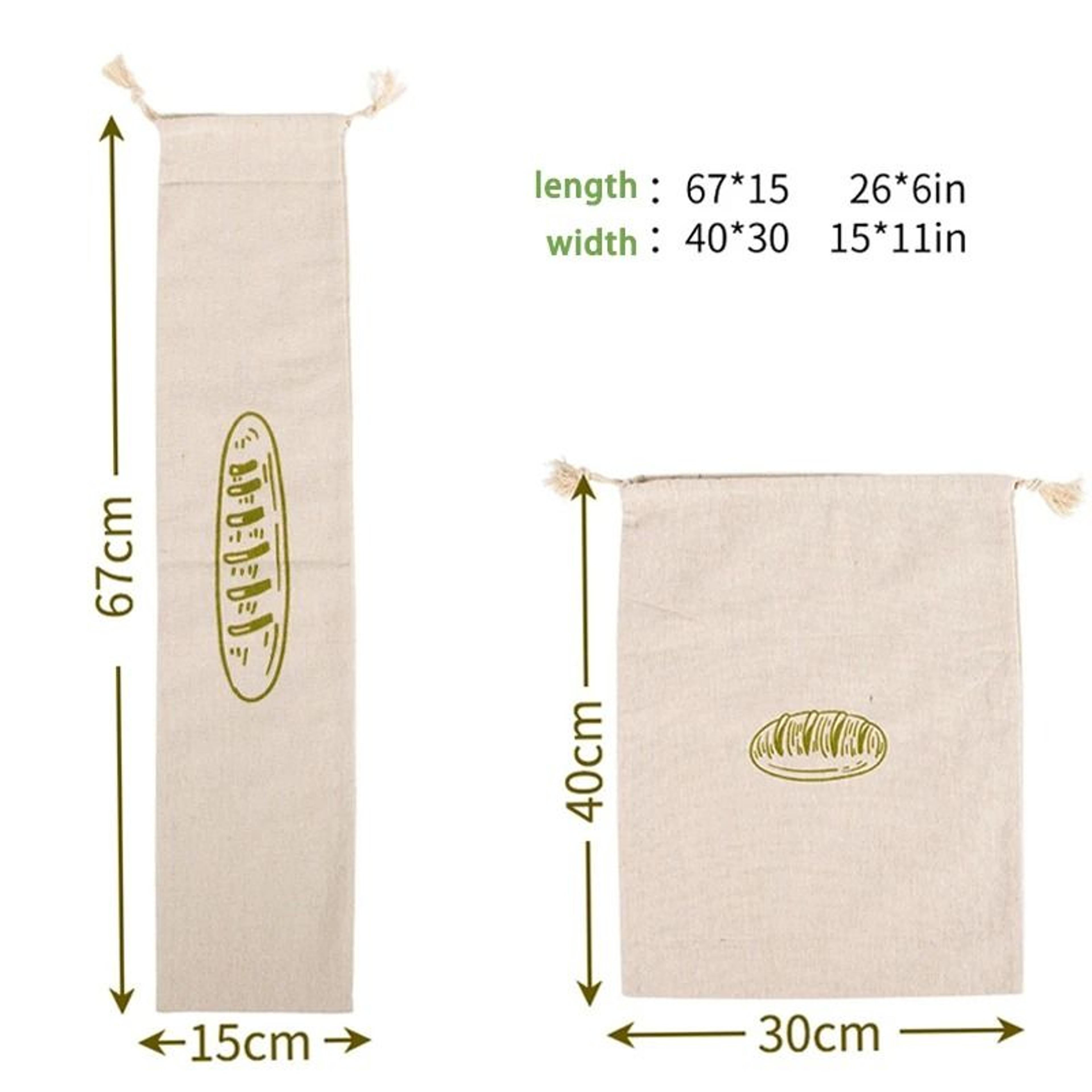 Reusable Linen Bread Storage Bag With Drawstring For Homemade  Artisan Loaves 1