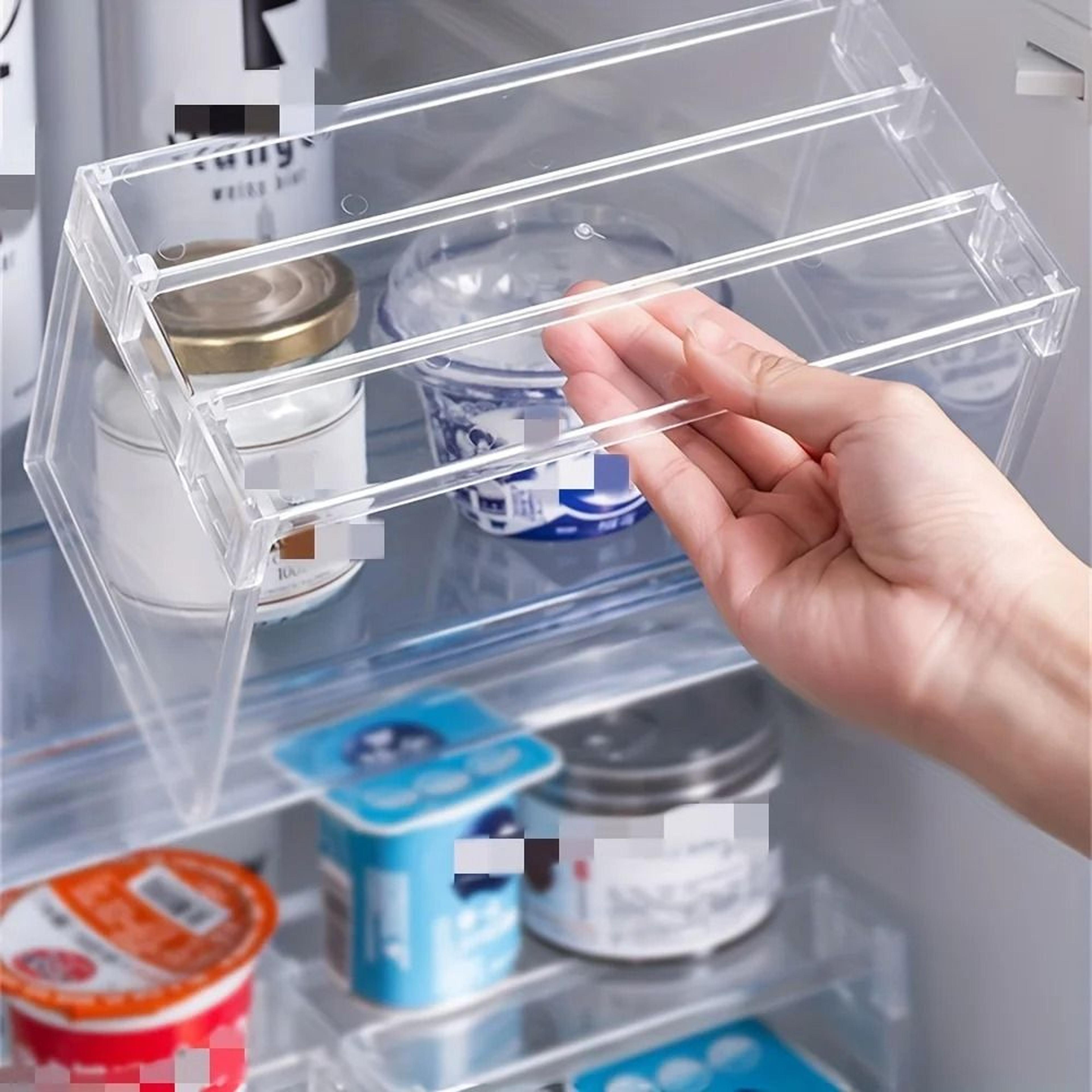 Stackable SpaceSaving Storage Shelf For Refrigerator Cosmetics  Collectibles 1