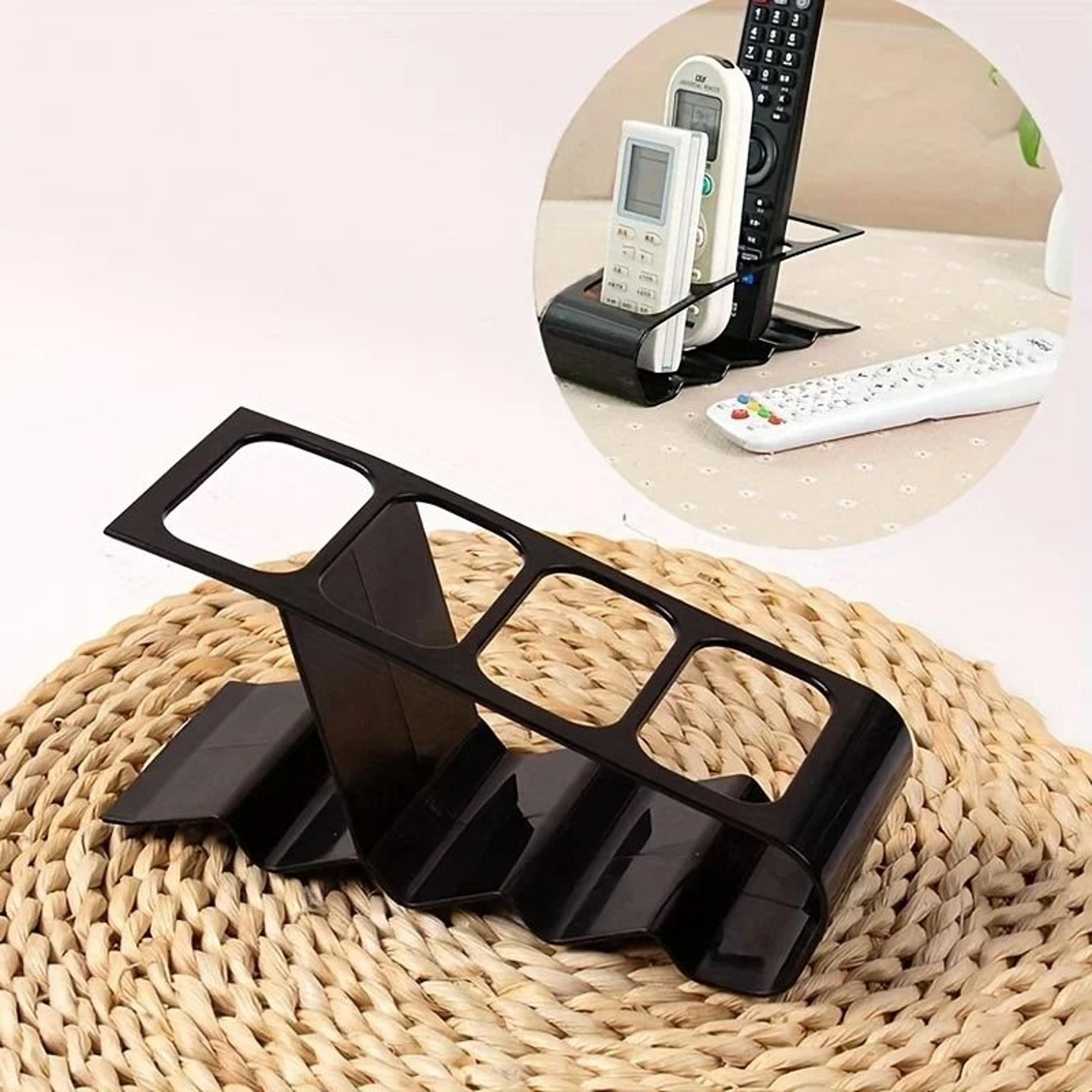 4 Slot Remote Control Organizer Stand For TV Desk  Home Office Storage 0