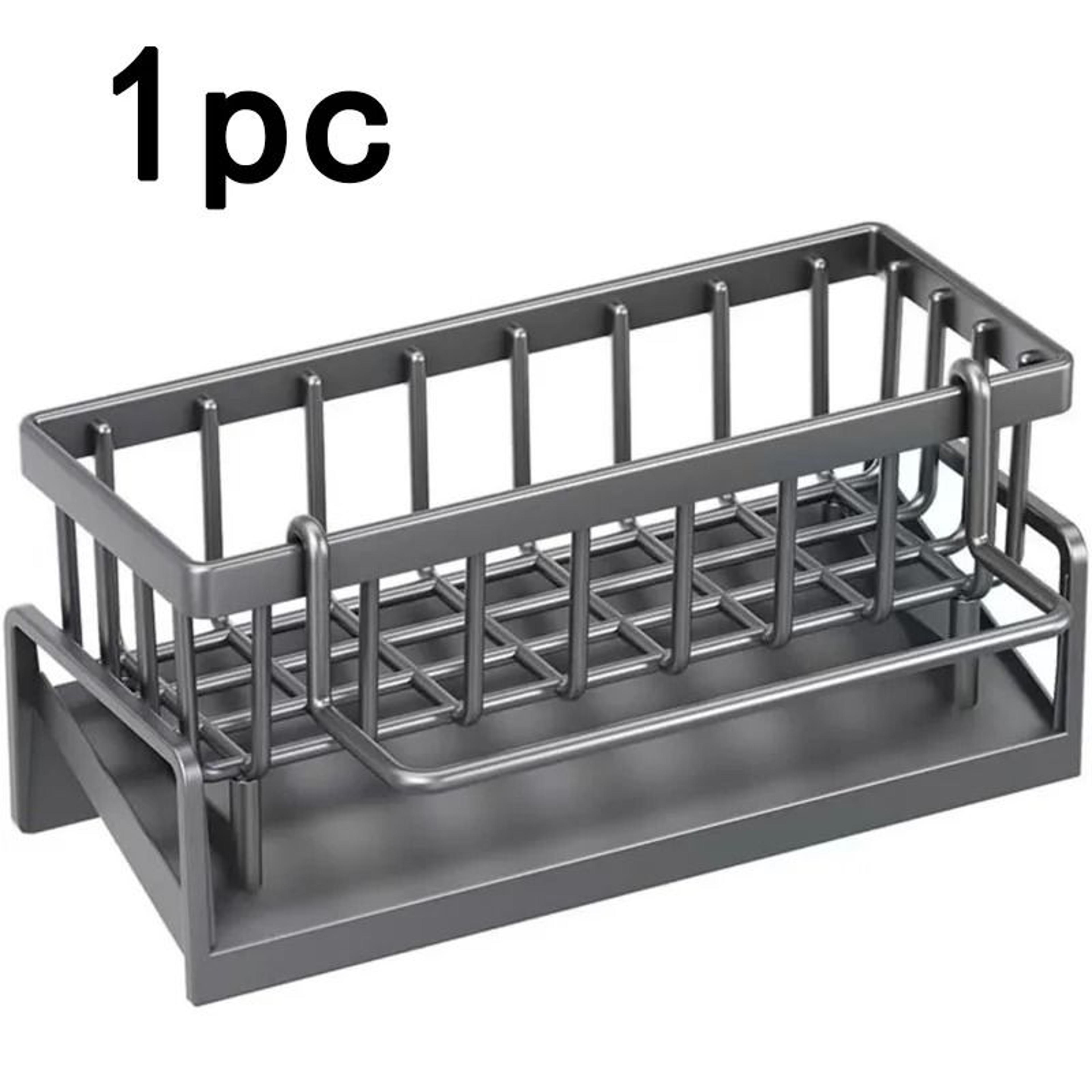 Over Sink Dish Rack Organizer With Sponge Holder  Soap Storage  RustProof NoDrill Kitchen Caddy 1