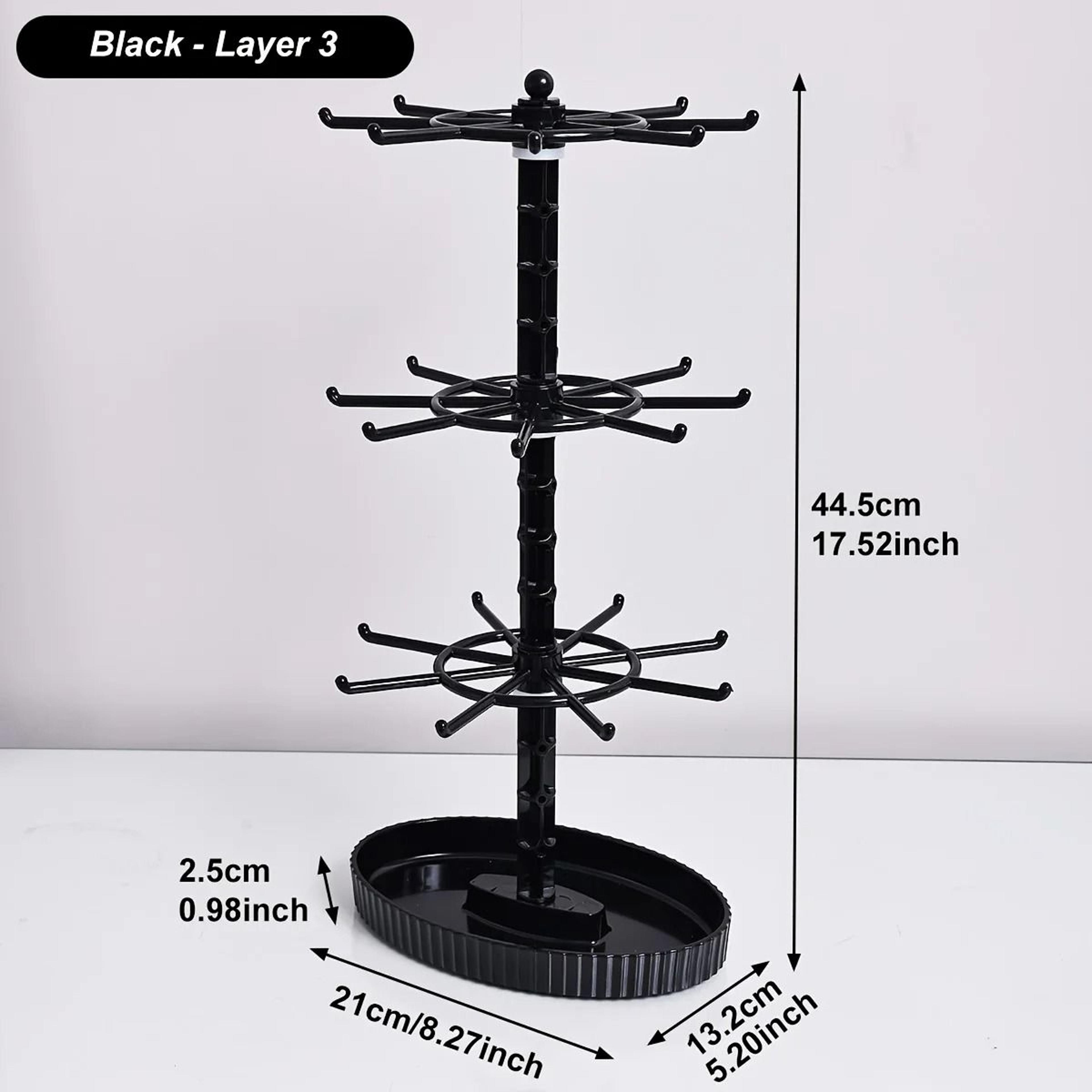 MultiLayer Rotating Jewelry Organizer Stand For Keychains Bracelets Necklaces  Accessories 10