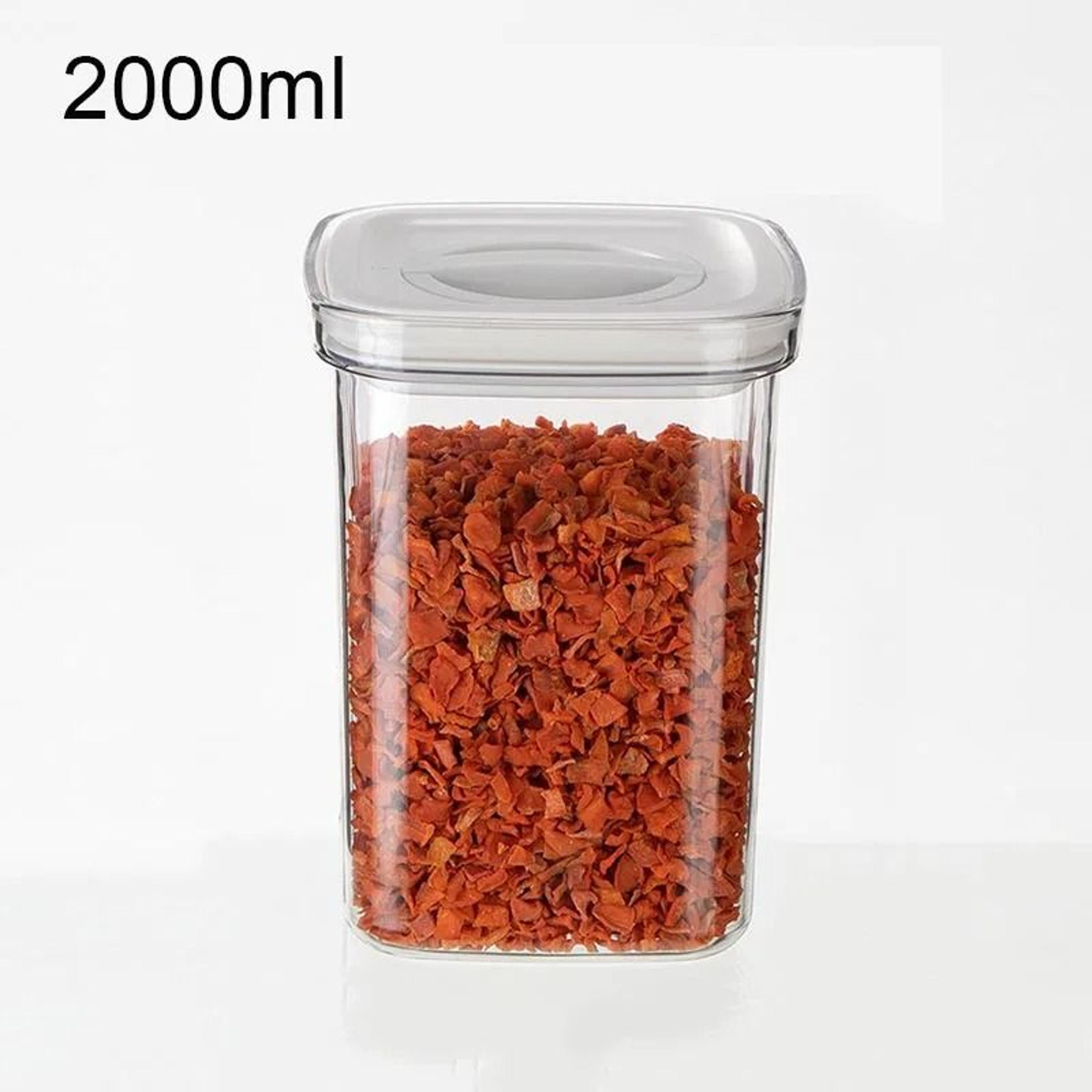Airtight Grain Storage Container Set For Rice Cereal Coffee  Kitchen Organization 2029oz  6763oz 8